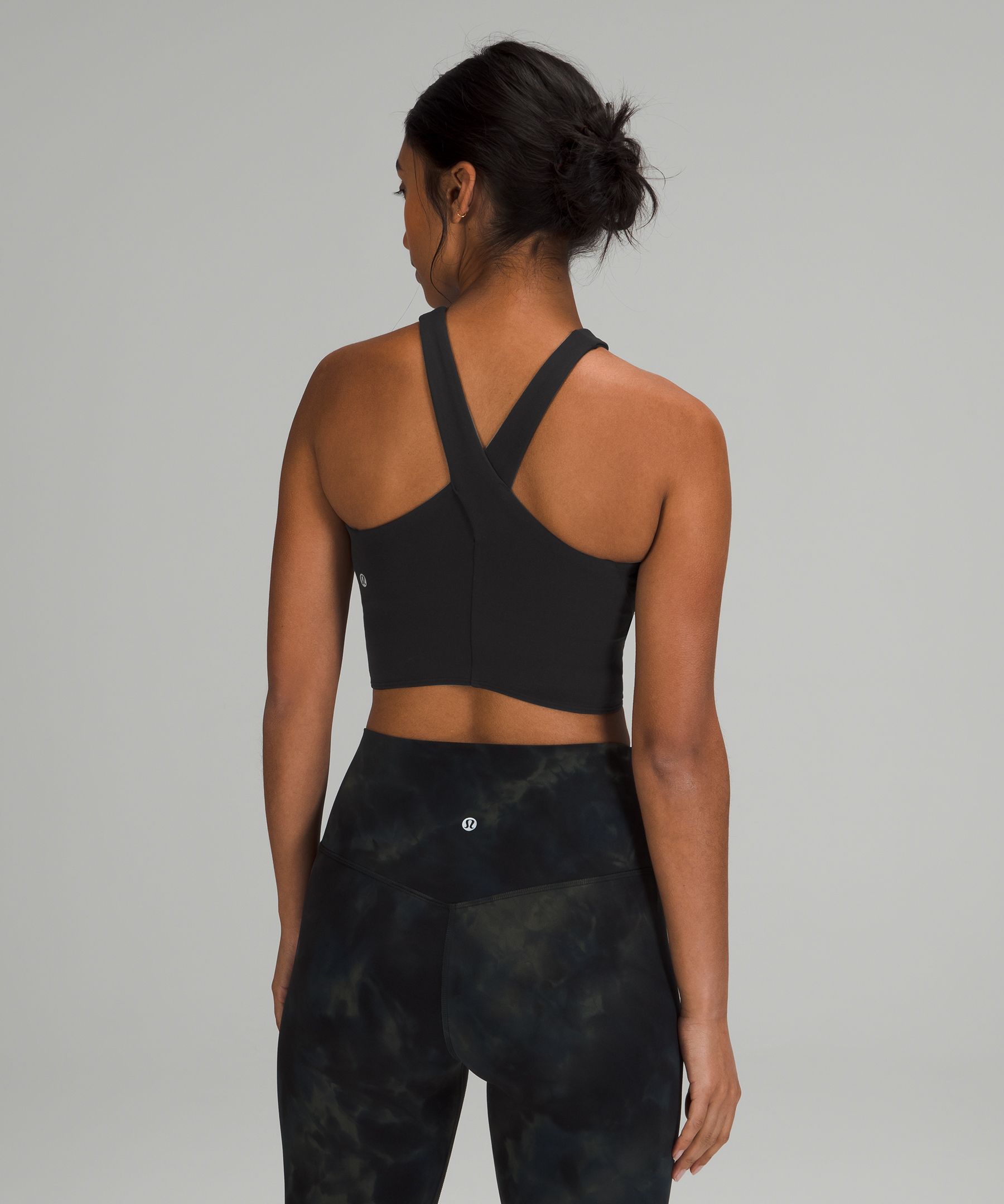 NWT Lululemon olive Nulu Wrap-Front long line bra sz 2