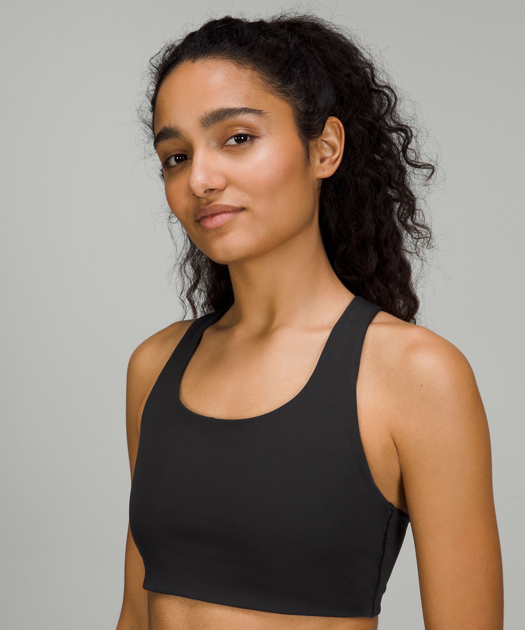 Lululemon Invigorate Bra With Clasp High Support, B/c Cup In Black