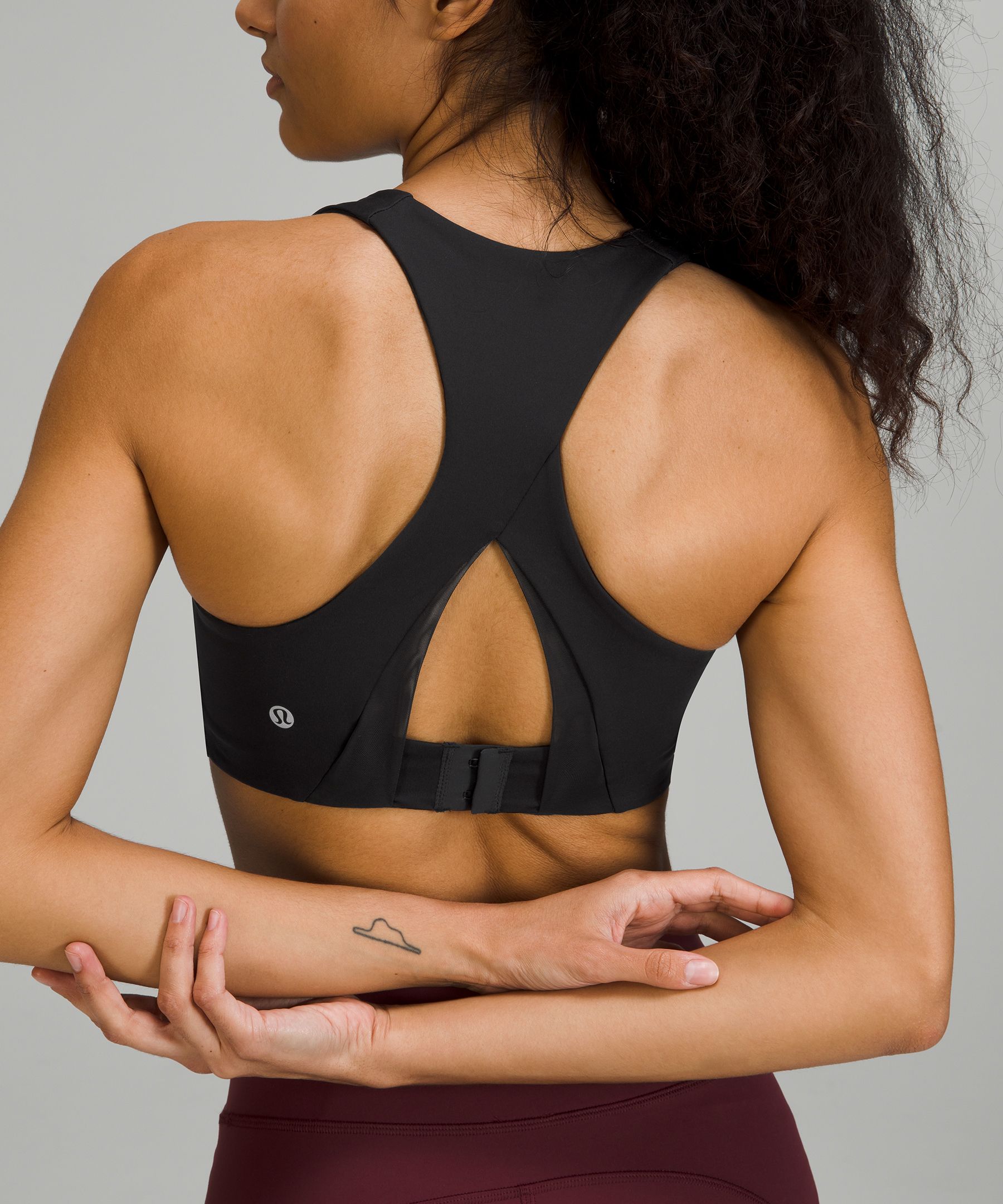 Lululemon Invigorate Bra - Mash Up White Black / Black - lulu fanatics