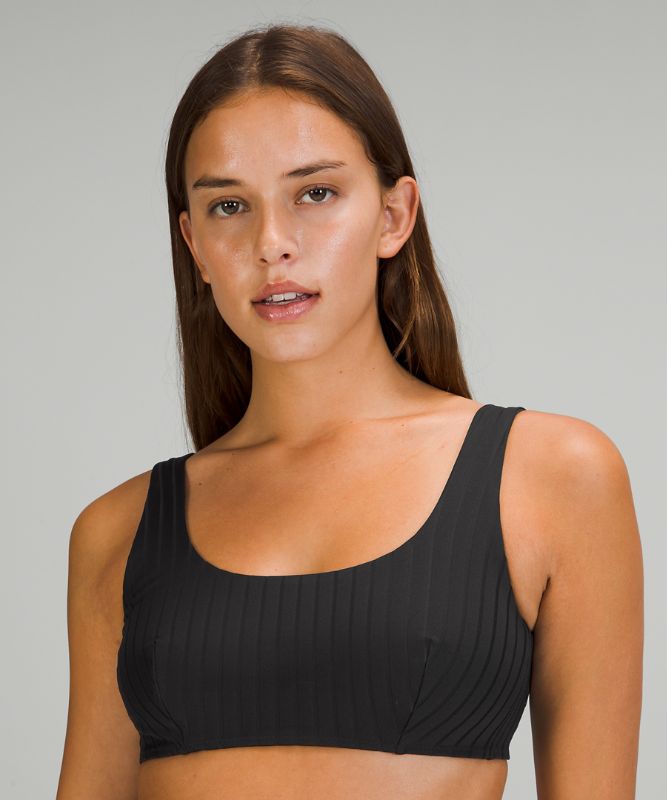 Ribbed Square-Neck Top B/C
