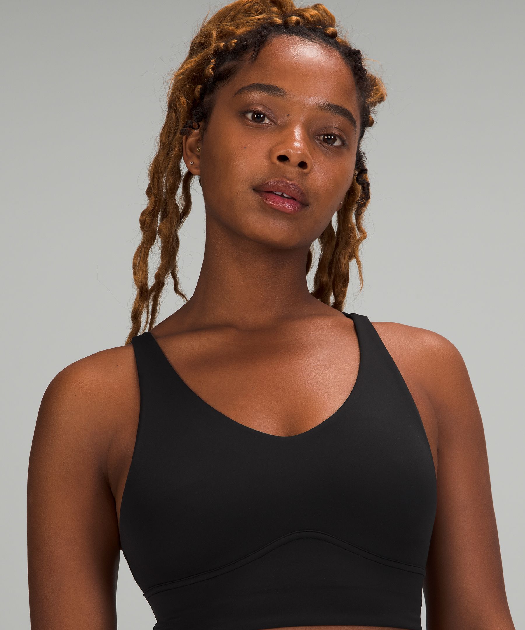 Lululemon In Alignment Longline Bra *Light Support, B/C Cup - Reground  Multi - lulu fanatics