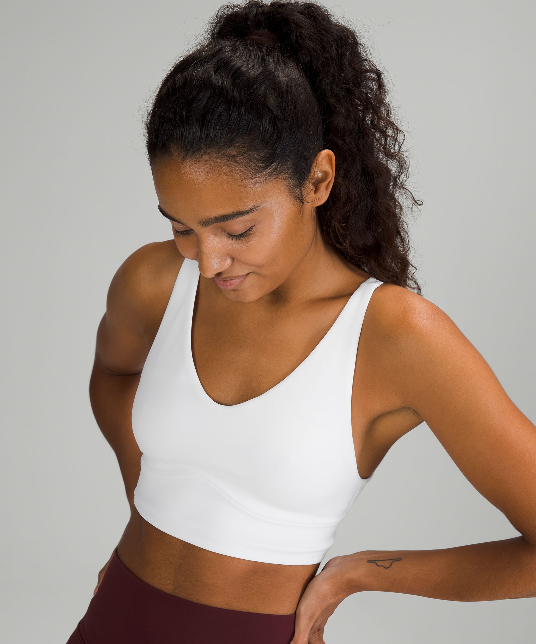 Lululemon In Alignment Longline Bra *Light Support, B/C Cup - Copper Brown  - lulu fanatics