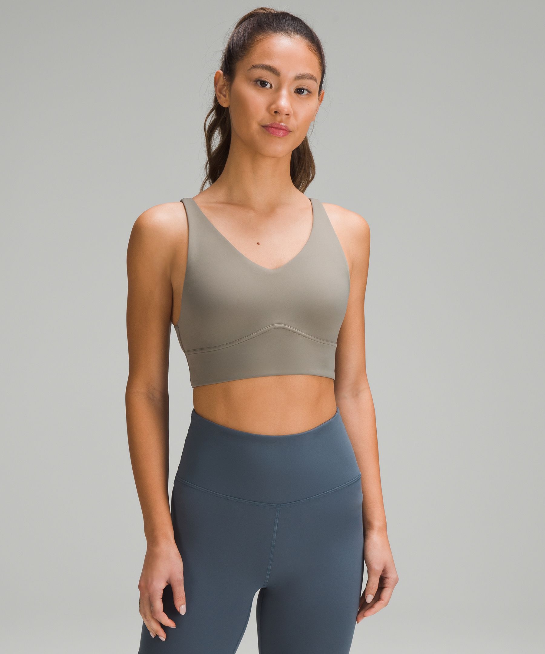 Lululemon In Alignment Straight Strap Bra *light Support, A/b Cup - Black