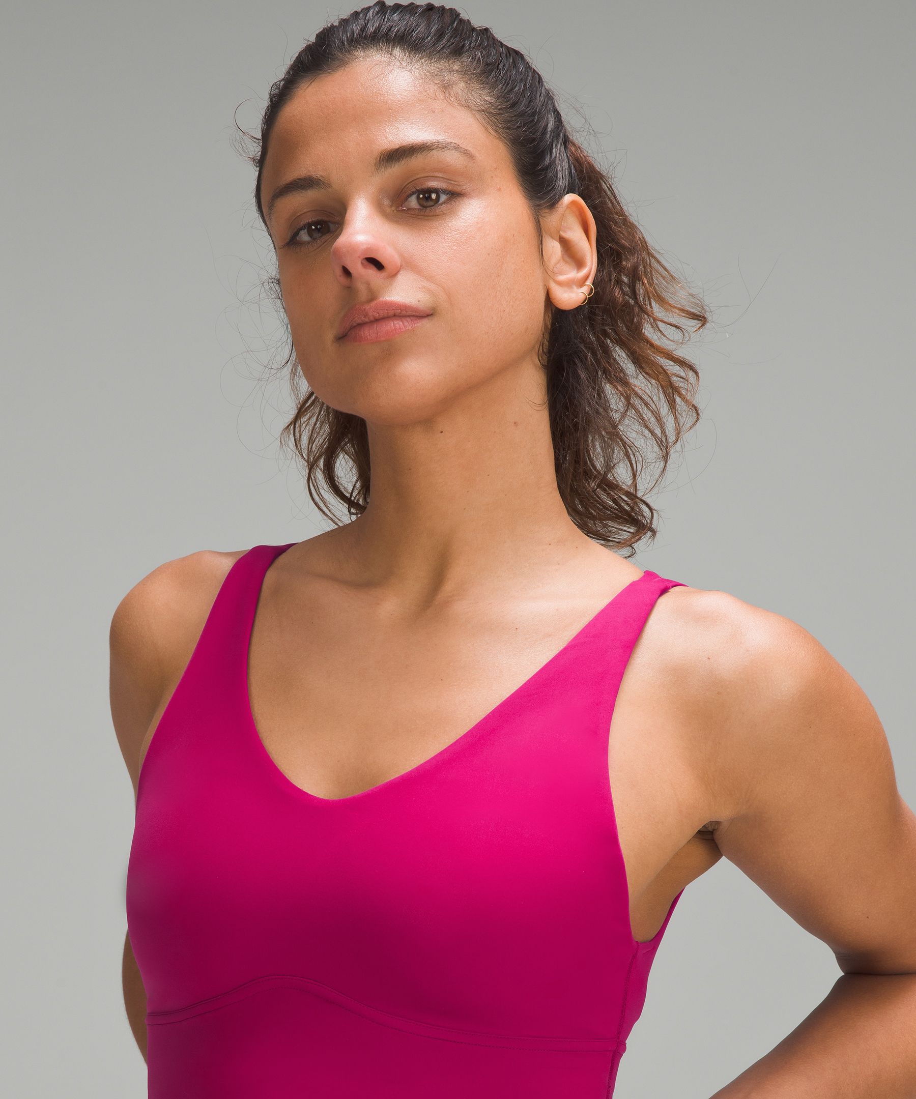 Lululemon In Alignment Longline Bra *Light Support, B/C Cup - Reground  Multi - lulu fanatics