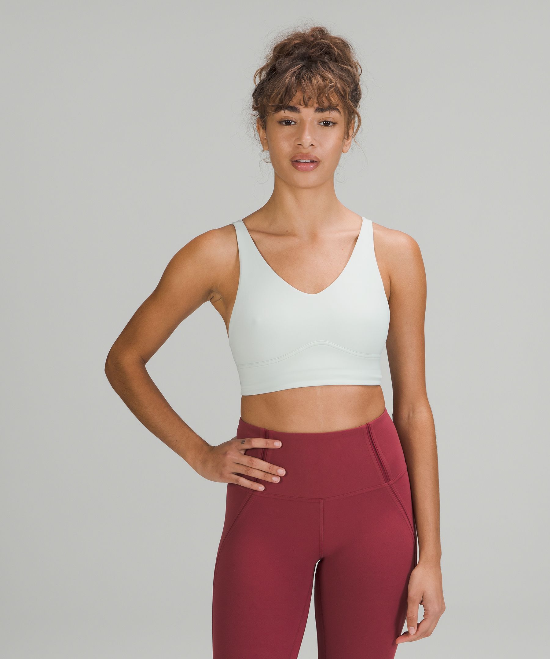 Lululemon In Alignment Longline Bra Light Support, B/c Cup In