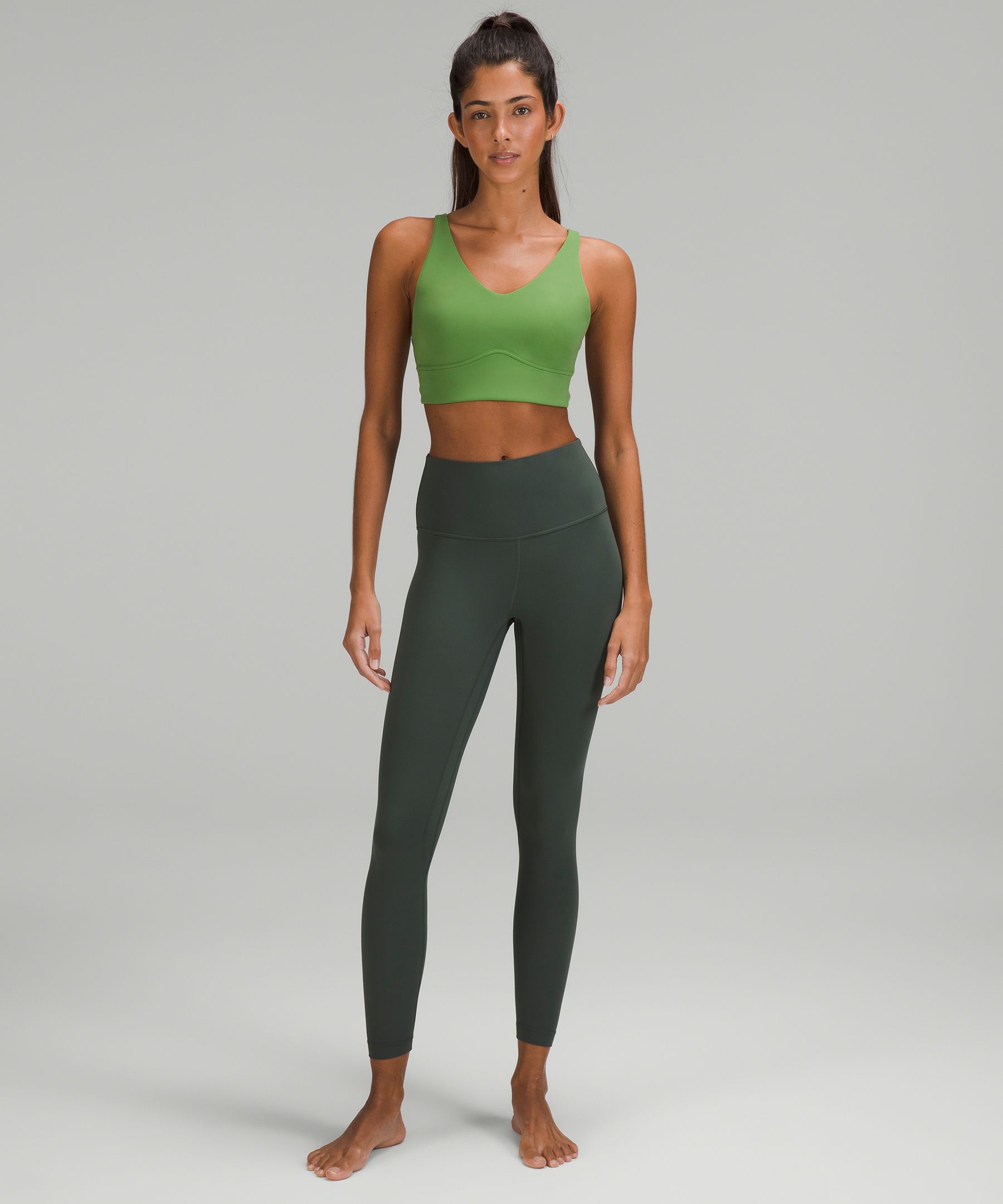 Lululemon In Alignment Longline Bra *Light Support, B/C Cup - Reground  Multi - lulu fanatics