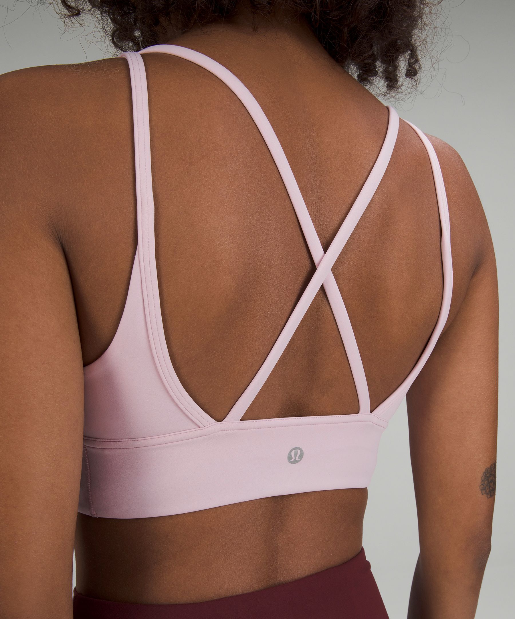 Lululemon In Alignment Longline Bra *Light Support, B/C Cup - Blue Linen -  lulu fanatics