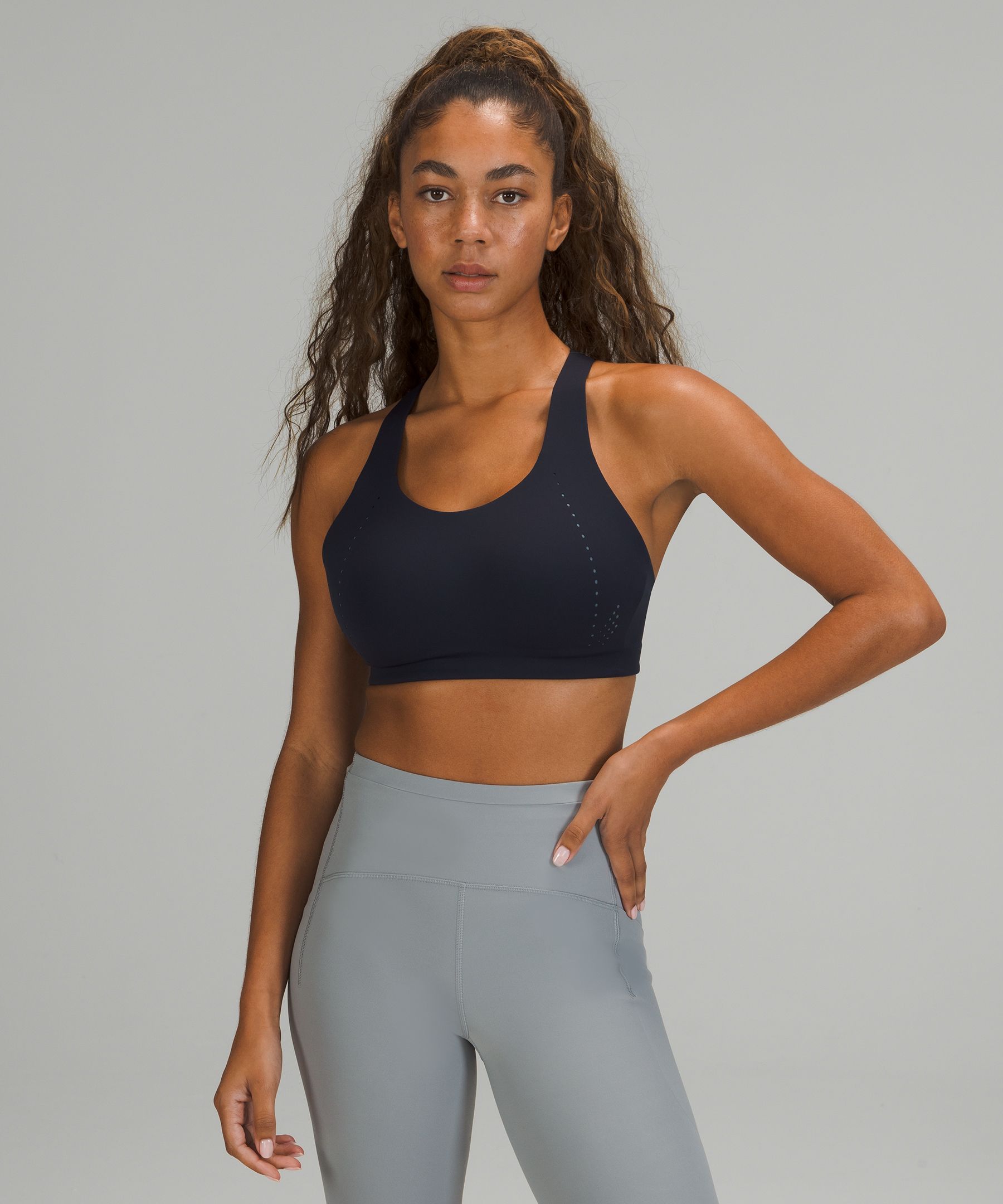 Lululemon Airsupport Bra High Support, C-ddd Cups In True Navy/river Blue