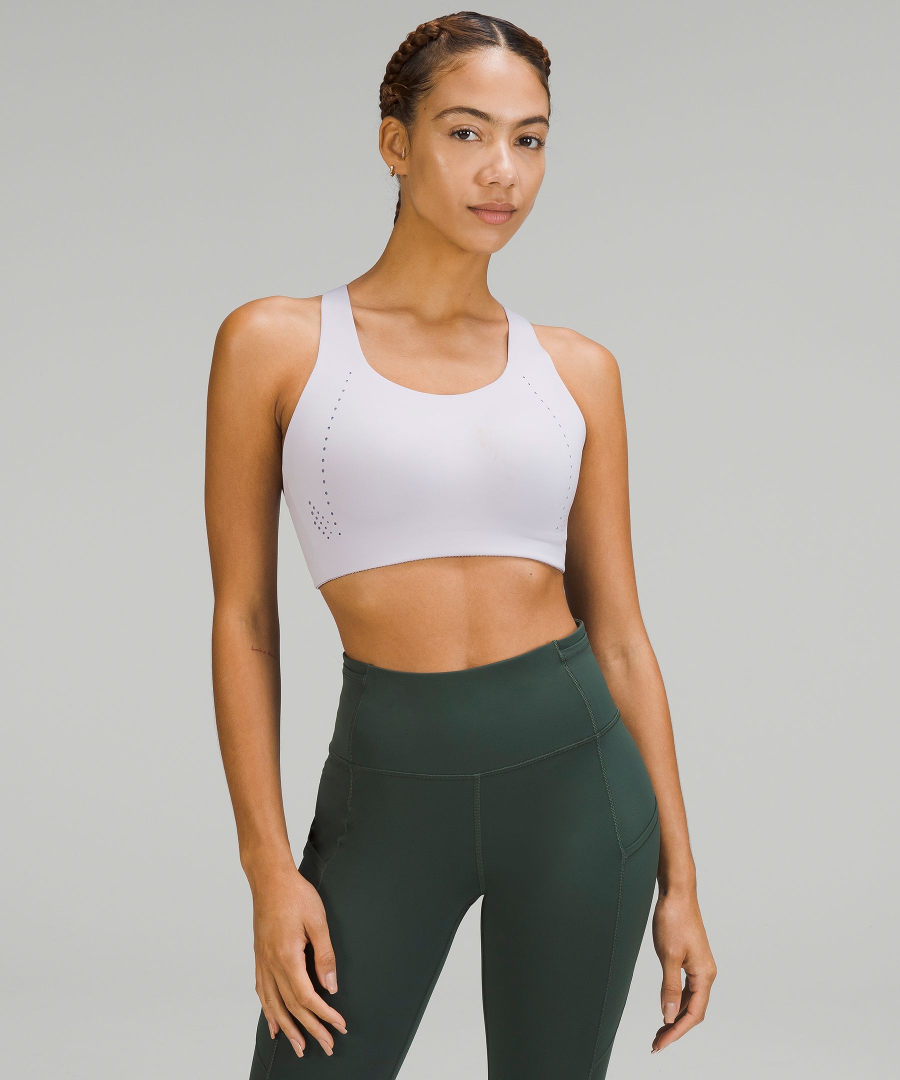 Lululemon Airsupport Bra High Support, C-ddd Cups In Faint Lavender/peri Purple