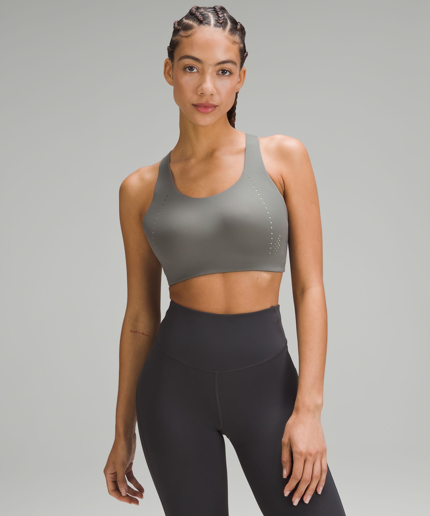 Lululemon AirSupport Bra *High Support, C-DDD Cups Black / Asphalt