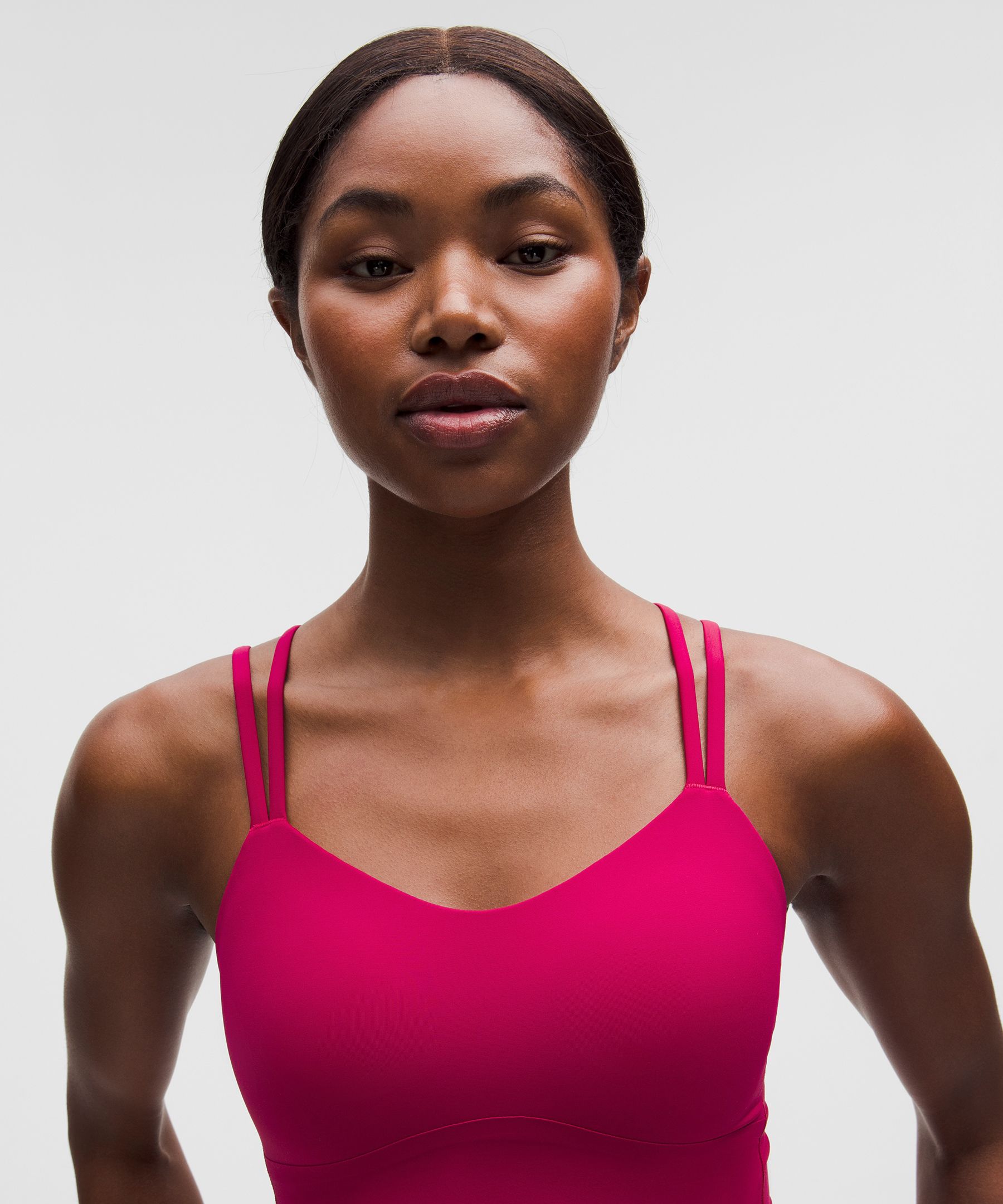 Lululemon Like A Cloud Longline Bra In Pink