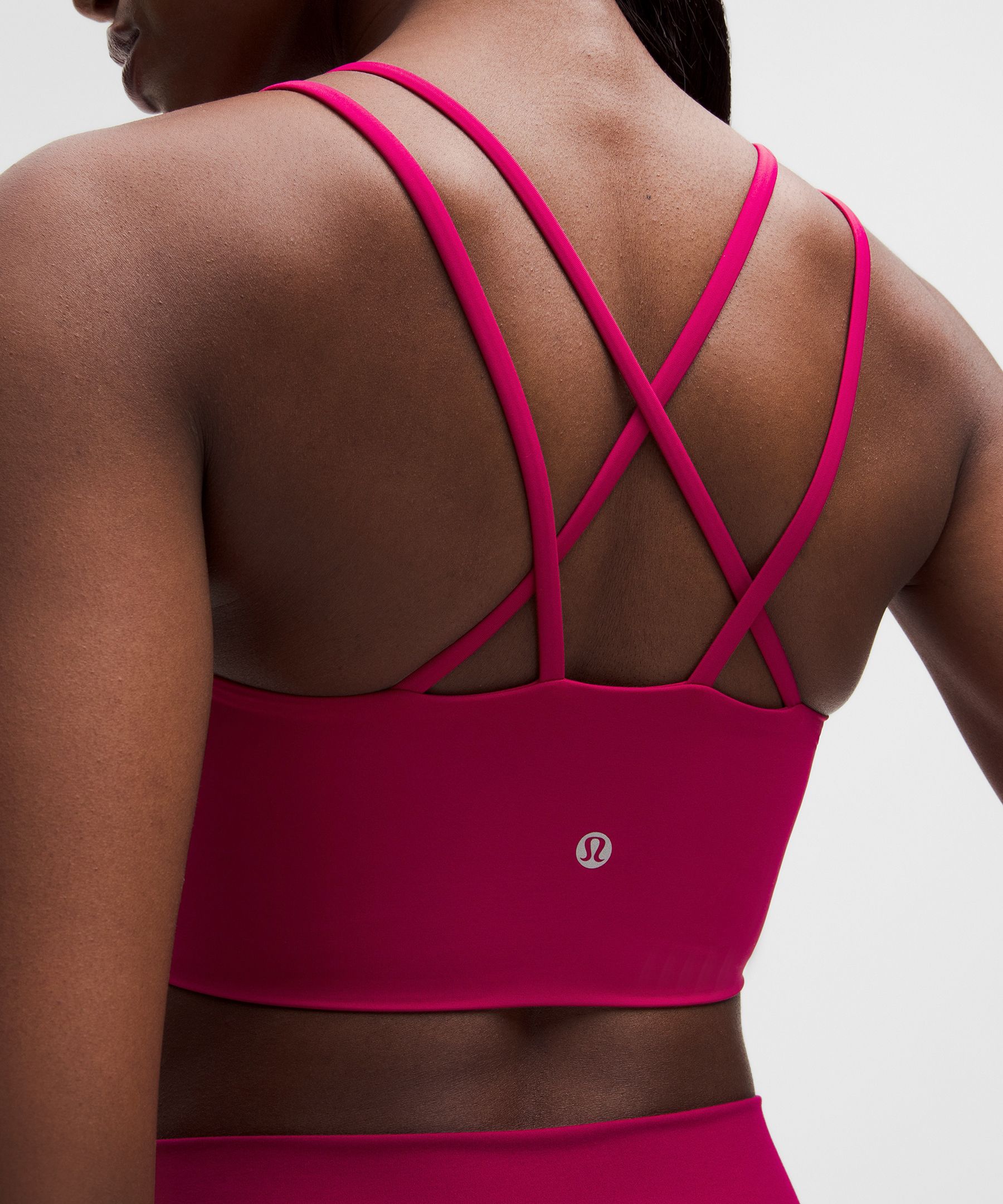 Lululemon Like A Cloud Longline Bra In Pink