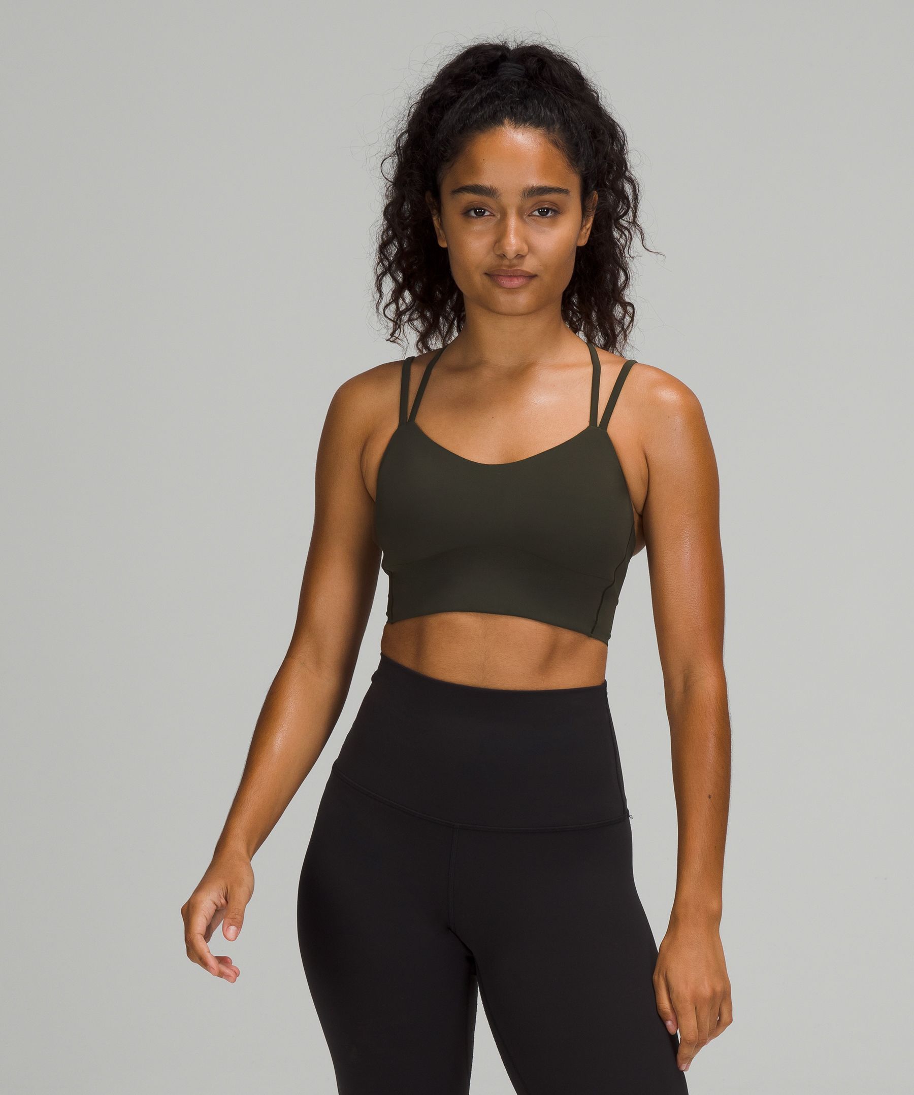 Lululemon Like a Cloud Bra Long Line *Light Support, B/C Cup - Rosemary  Green - lulu fanatics