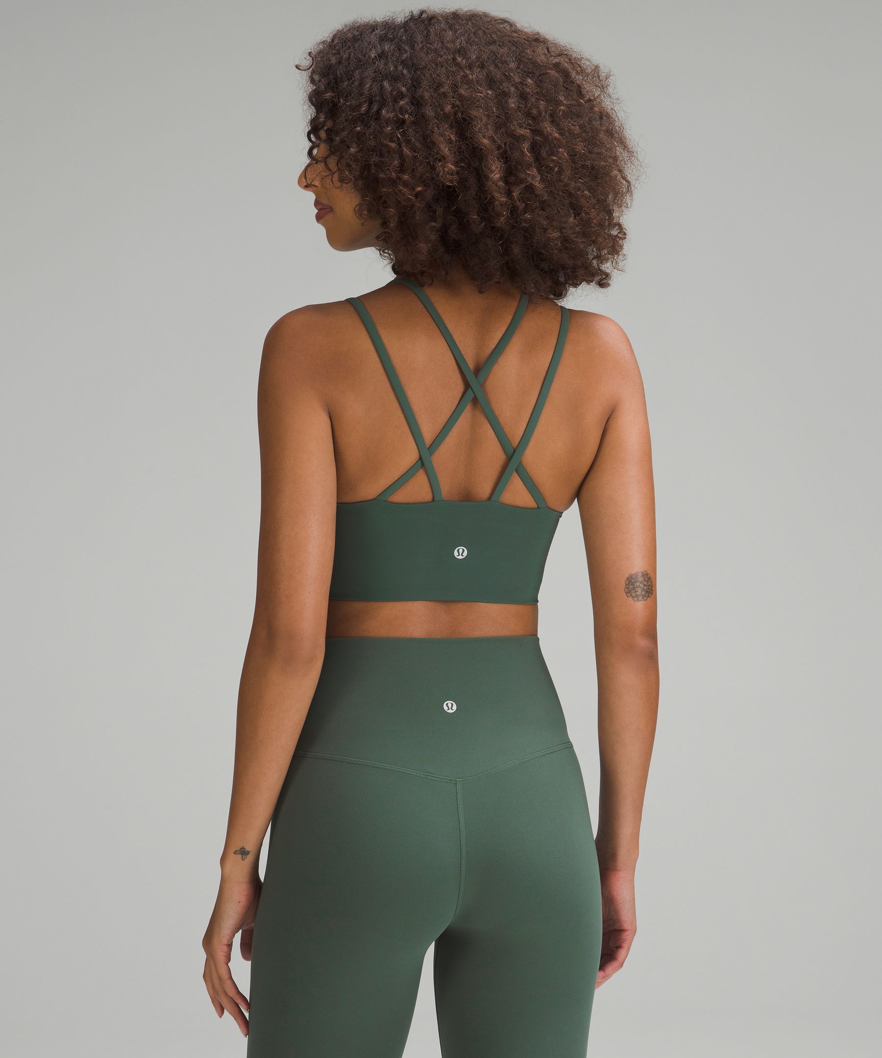 Lululemon Like A Cloud Longline Bra Light Support, B/c Cup In Copper Brown  | ModeSens