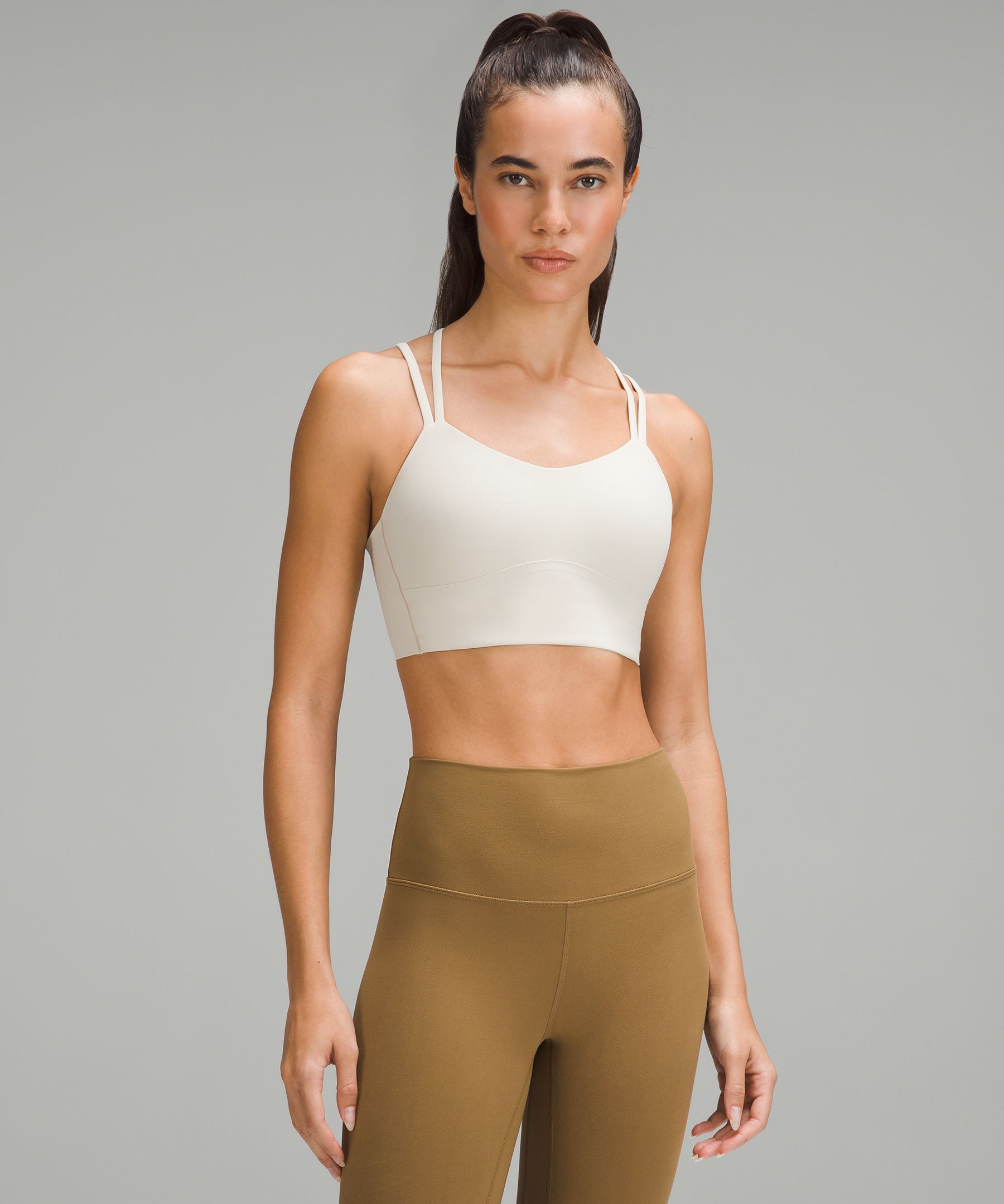 Lululemon Like A Cloud Longline Bra In White