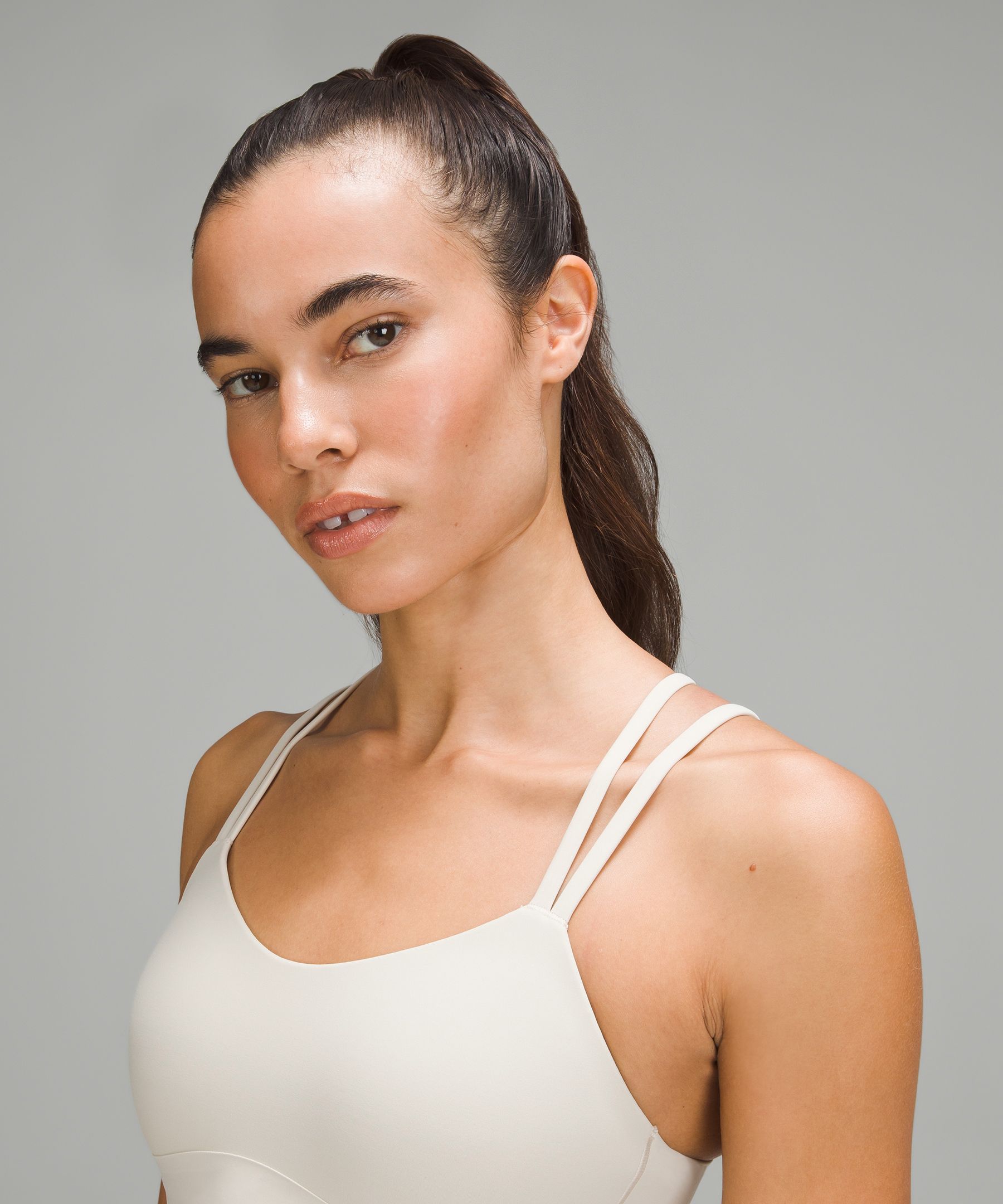 Lululemon Like A Cloud Longline Bra In White