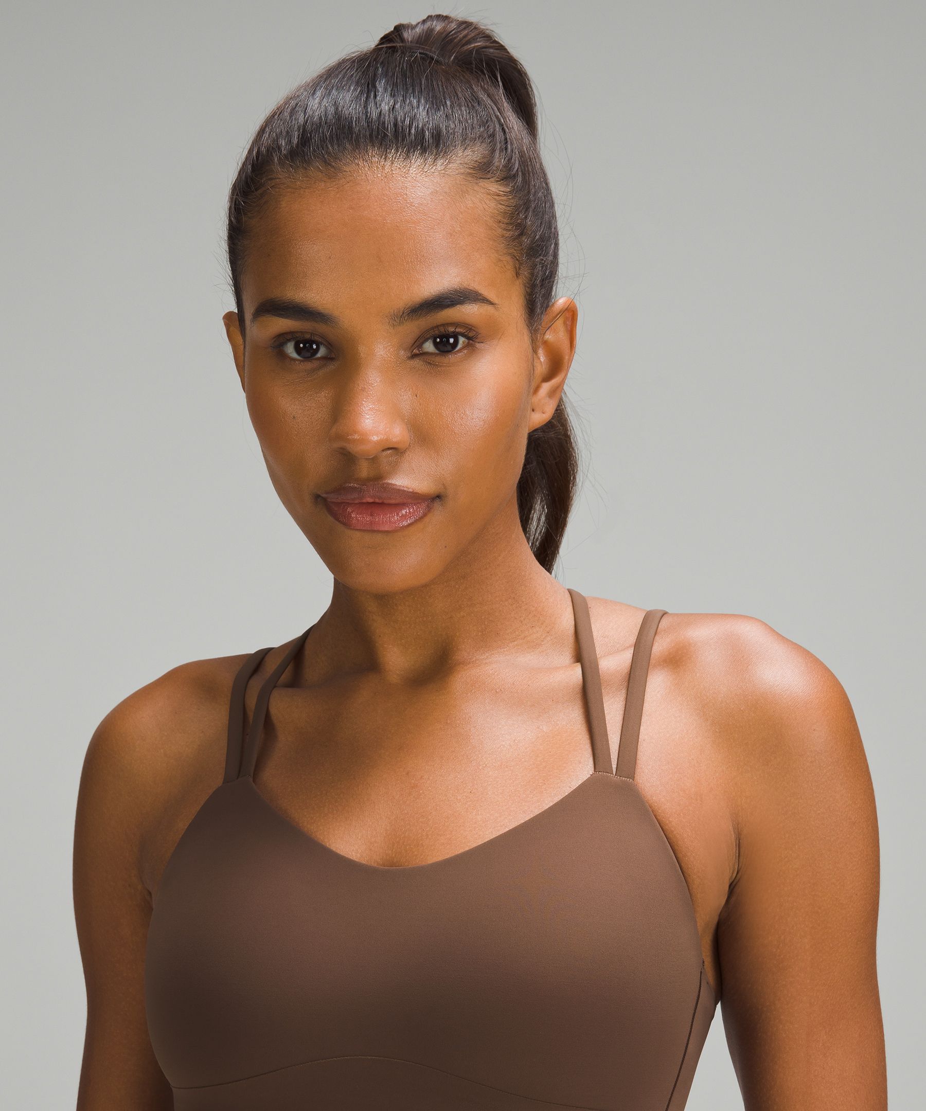 Lululemon in alignment longline bra Size 4 Condition: perfect Color: smoked  spruce Details : - Has padding - Comfy
