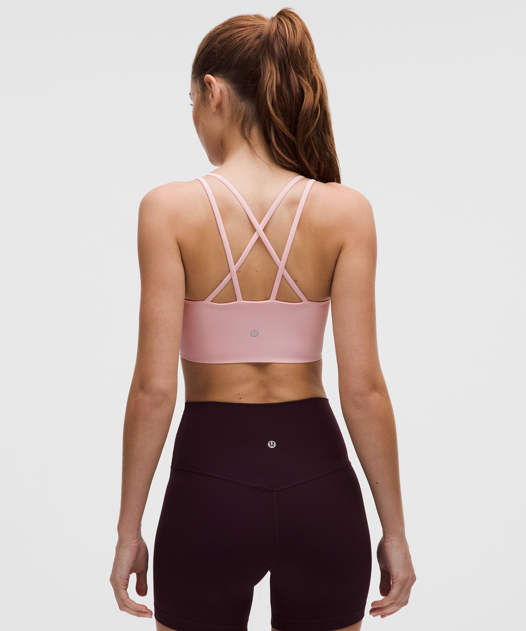 Lululemon Like A Cloud Longline Bra In Pink
