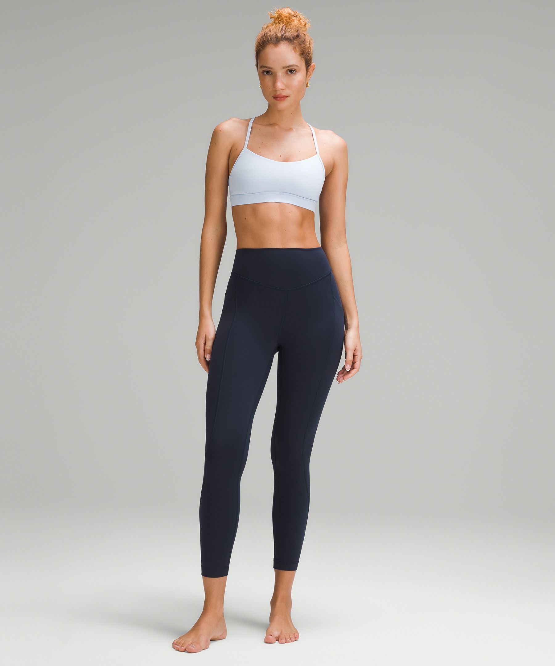 lululemon athletica, Intimates & Sleepwear, Lululemon Flow Y Strappy Bra  Nulu Light Support Ac Cups Lip Gloss