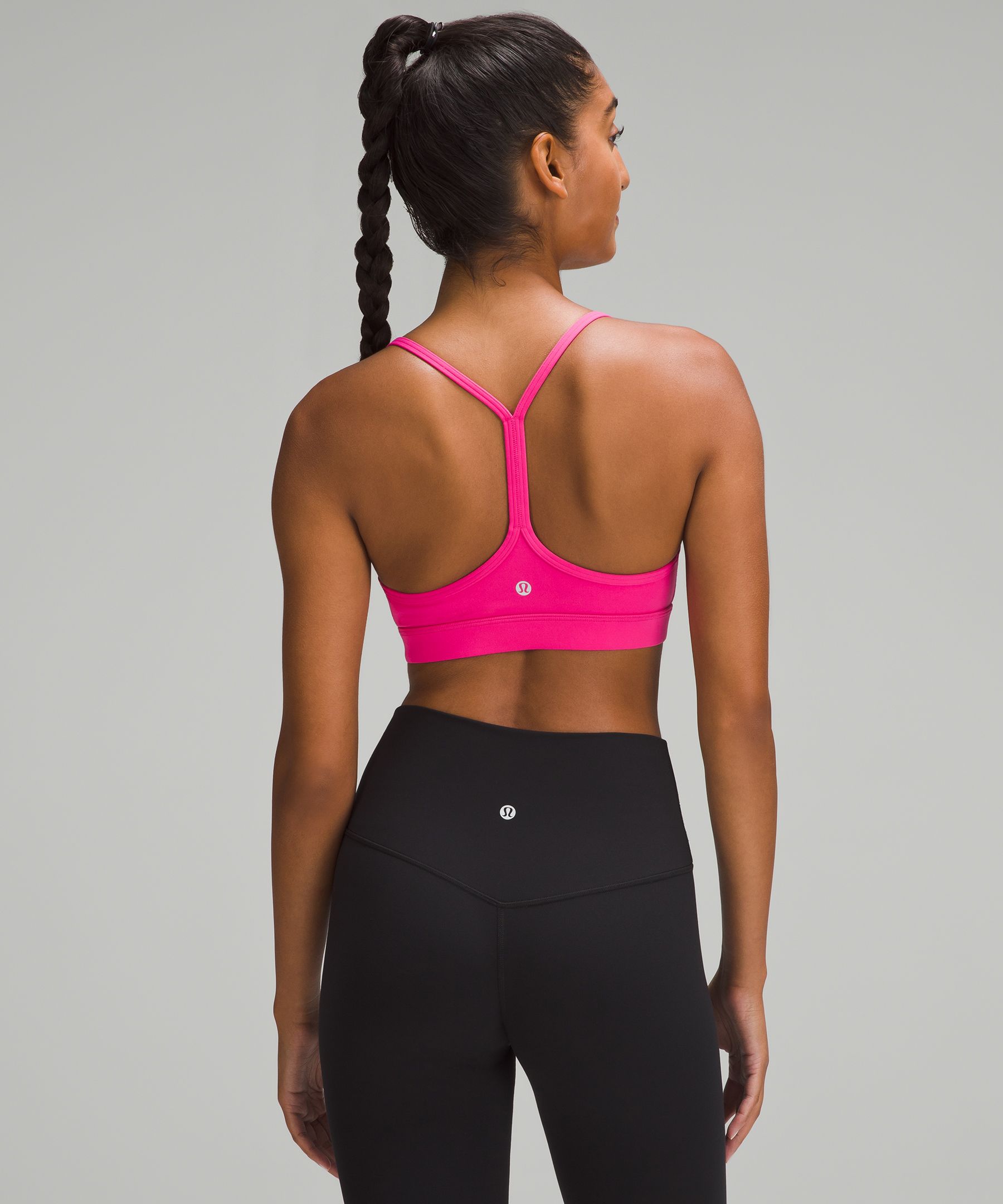 Pink Flow Y low-impact sports bra, lululemon