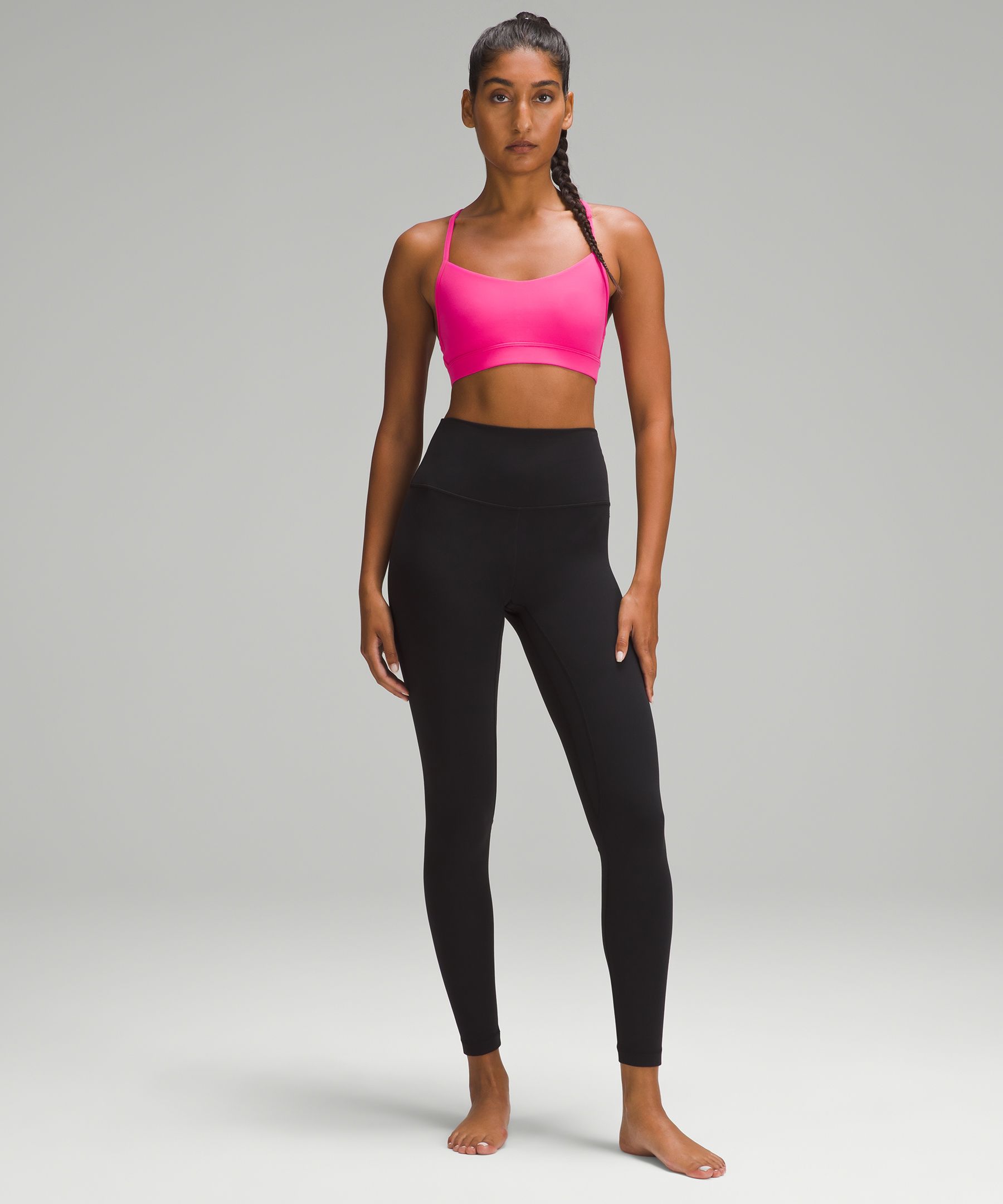 Lululemon Flow Y Nulu Bra *Light Support, A–C Cups Size 8 Sunset