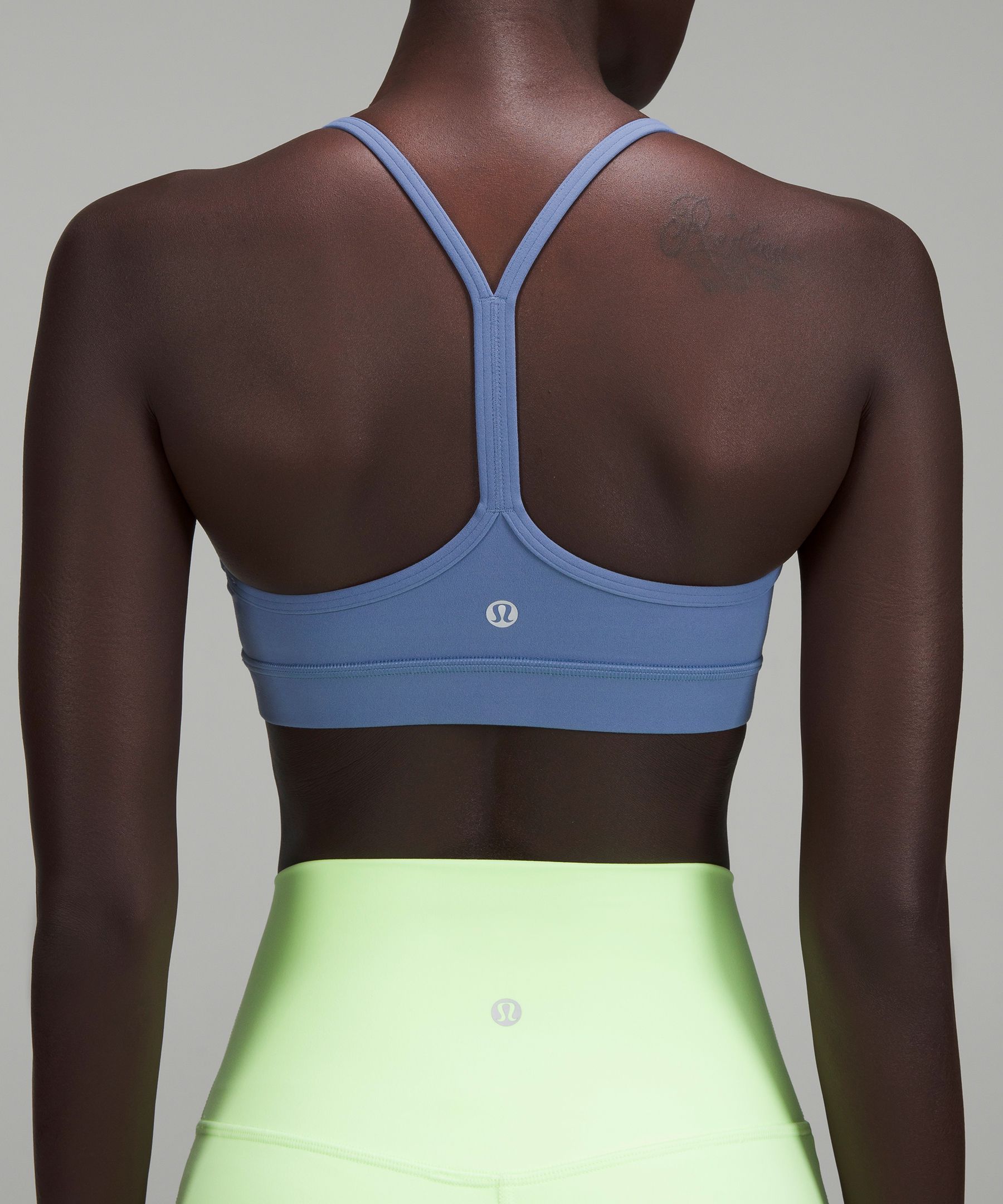 Lululemon Flow Y Strappy Bra Nulu *Light Support, A–C Cups - Cacao