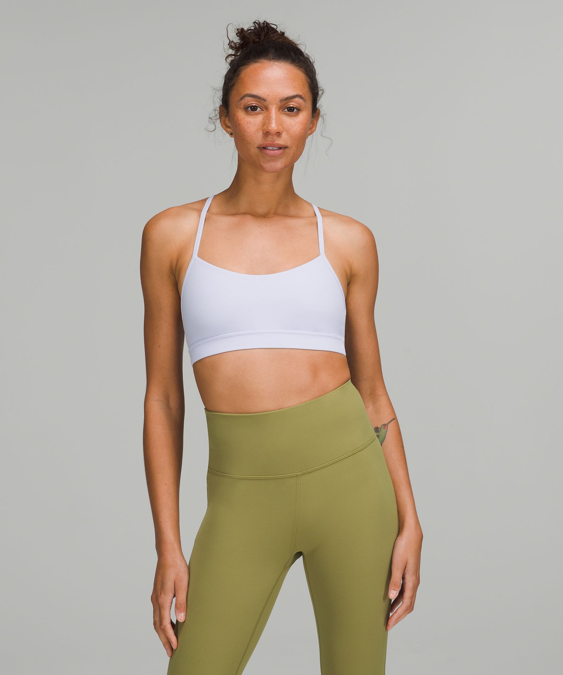 lululemon athletica, Other, Lululemon Flow Y Sports Bra Blackwhite  Speckled