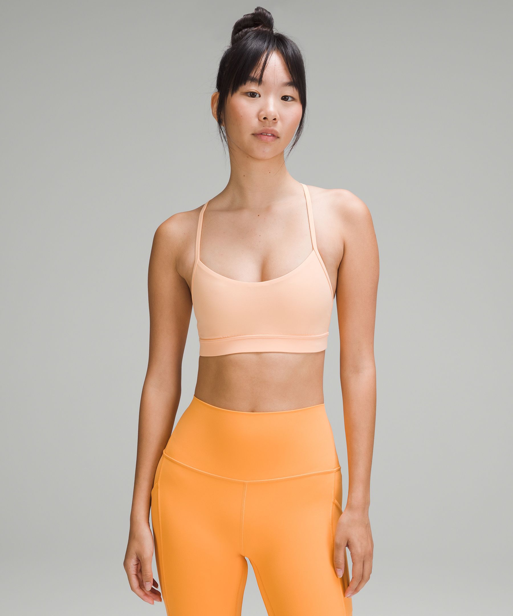 Lululemon Flow Y Nulu Bra Light Support, A-c Cups In Trench