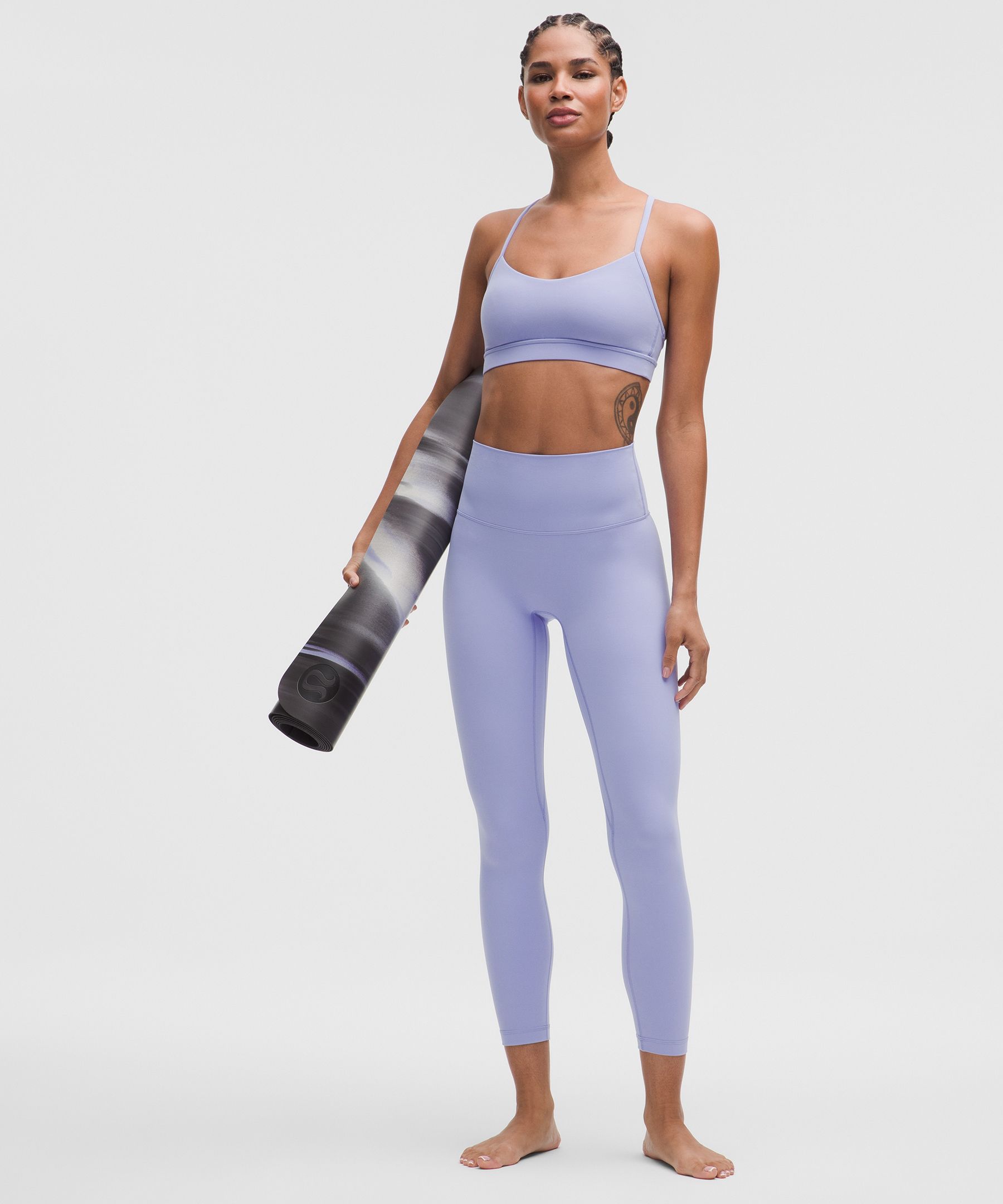 Lululemon Flow Y Bra Nulu In Blue