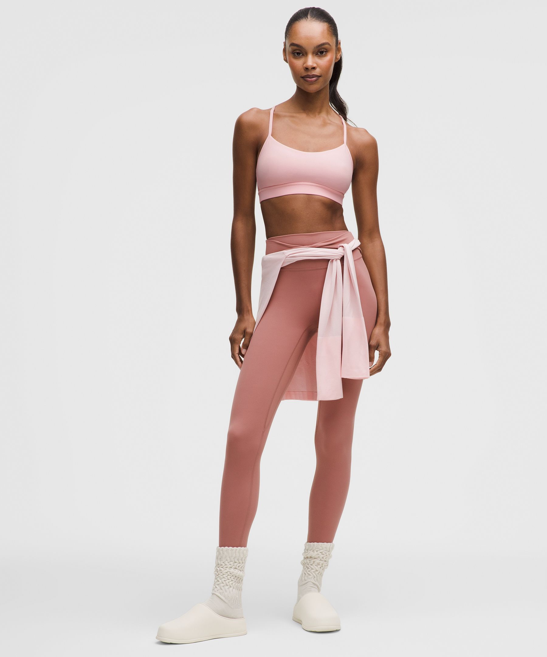 Lululemon Flow Y Bra Nulu In Pink