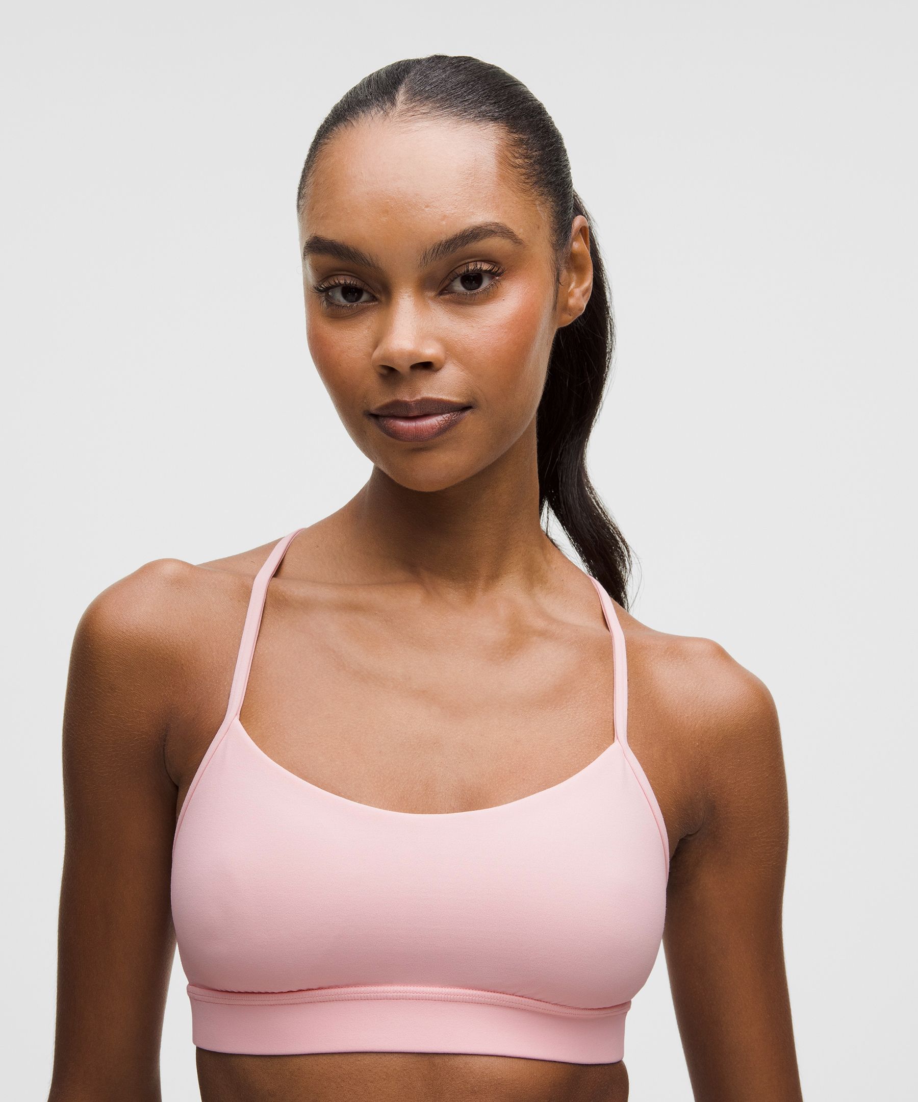 Lululemon Flow Y Bra Nulu In Pink