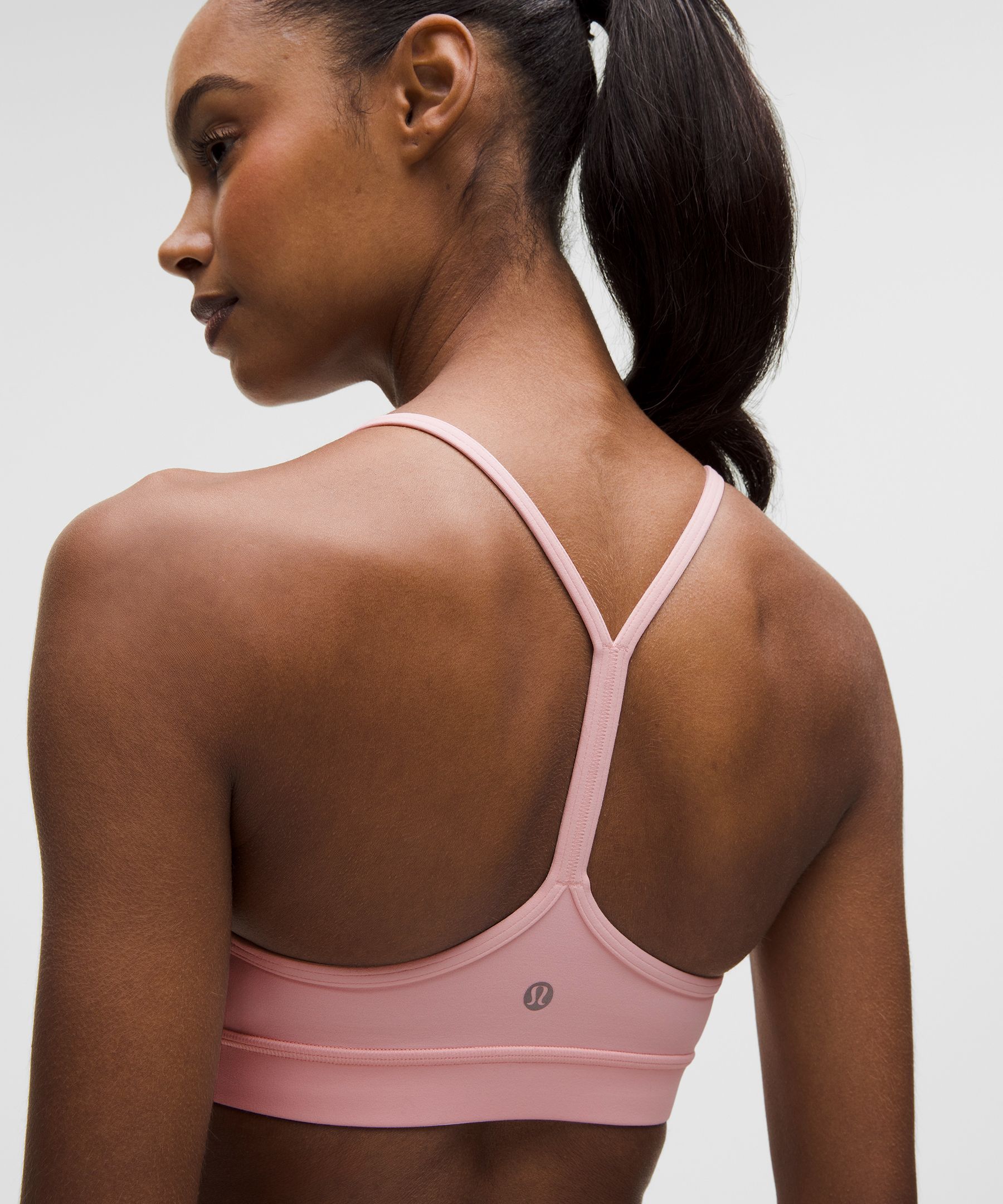 Lululemon Flow Y Bra Nulu In Pink