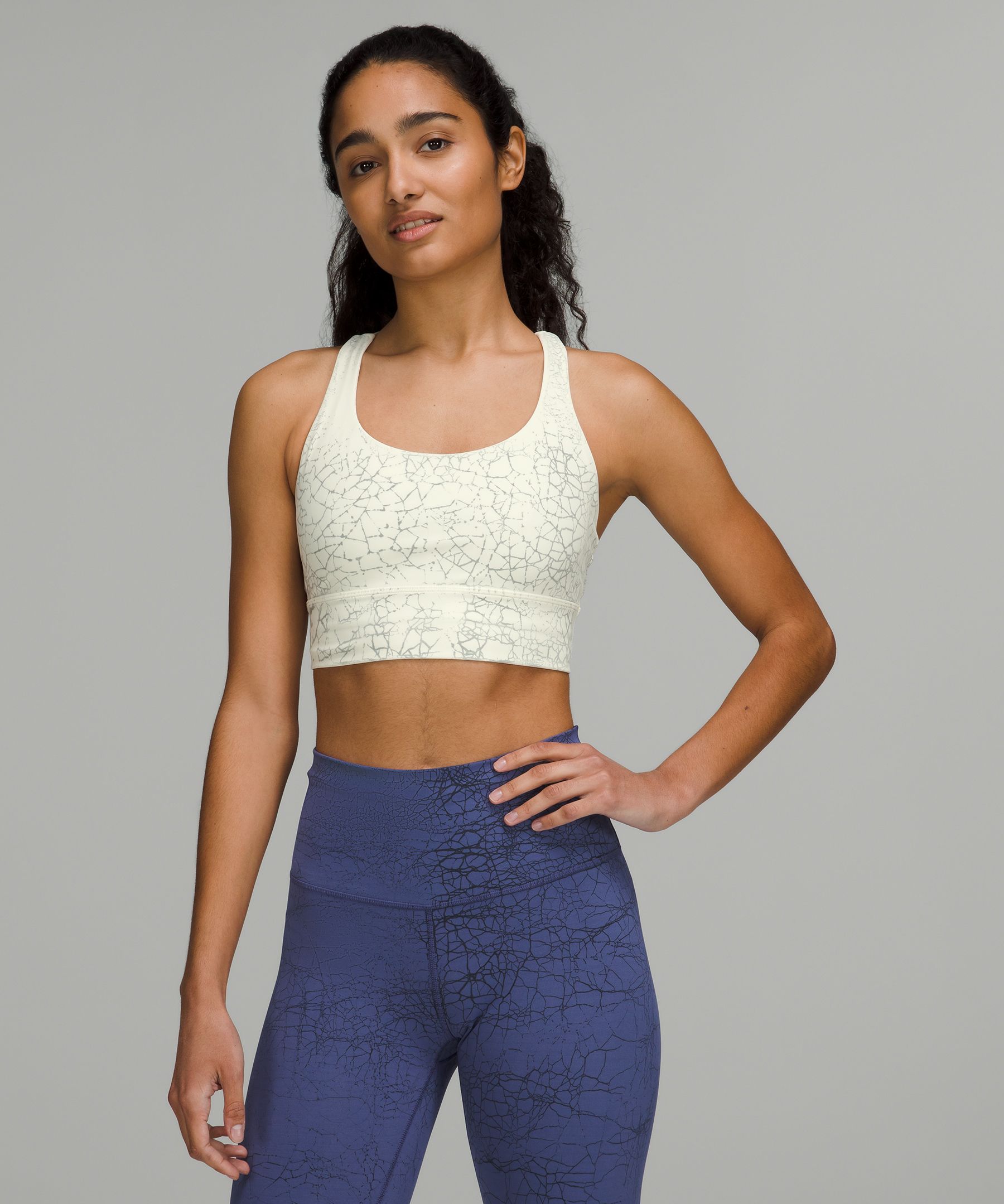 lululemon Energy Longline Bra *Medium Support, B–D Cups, Lip Gloss