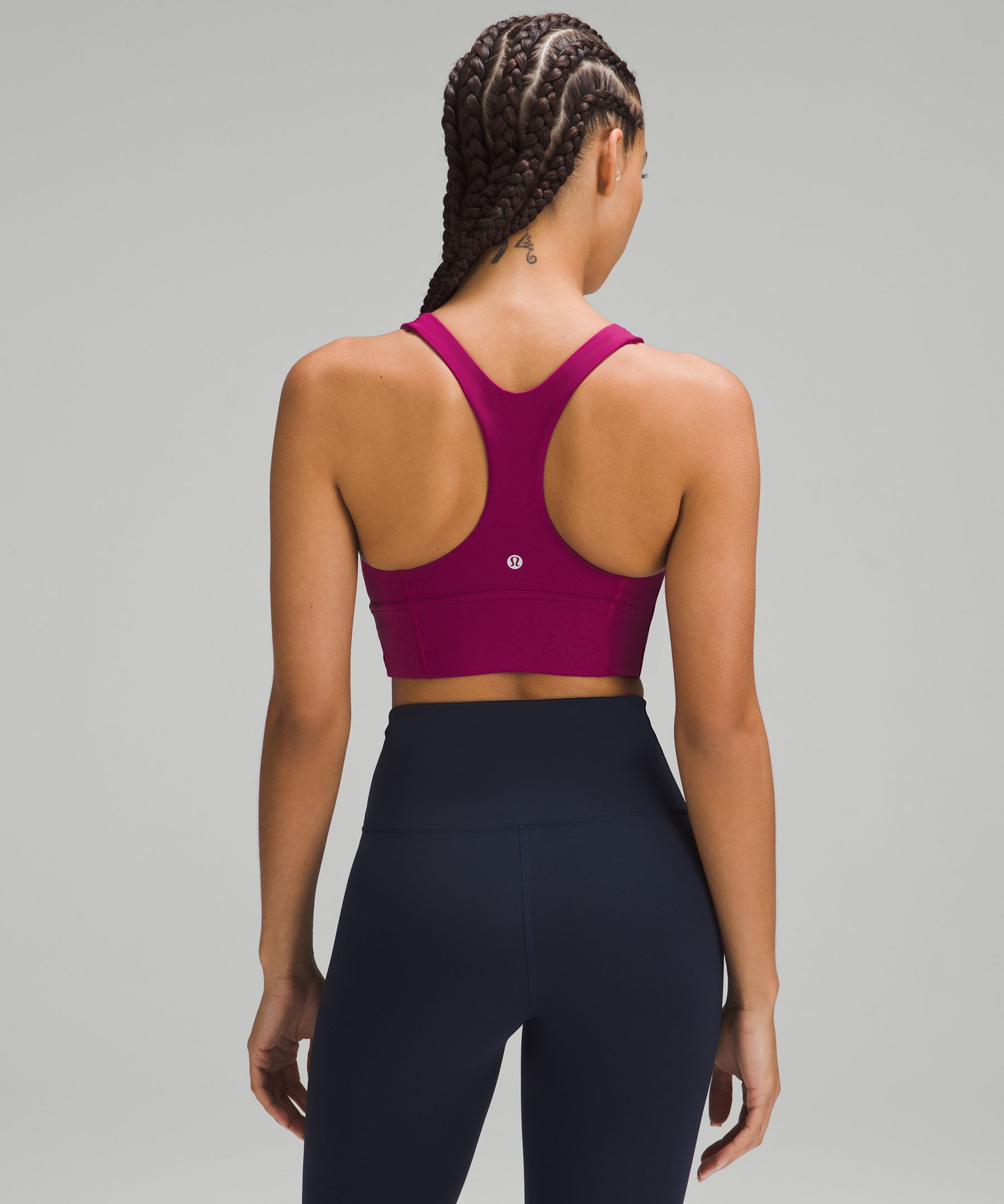 Lululemon Women Training Sports Bra Wunder Train Long Line LW2CV2S