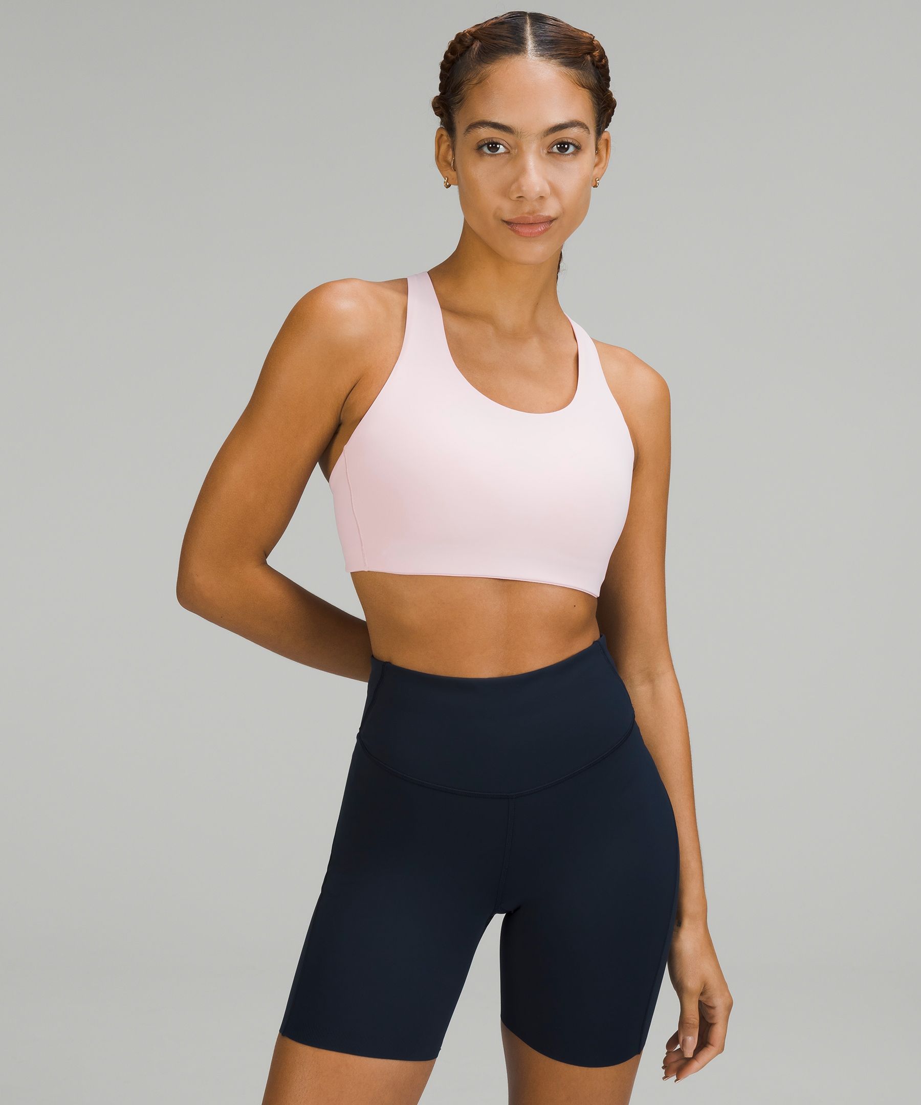 Shop Lululemon Energy Bra High Support, B-ddd Cups In Flush Pink