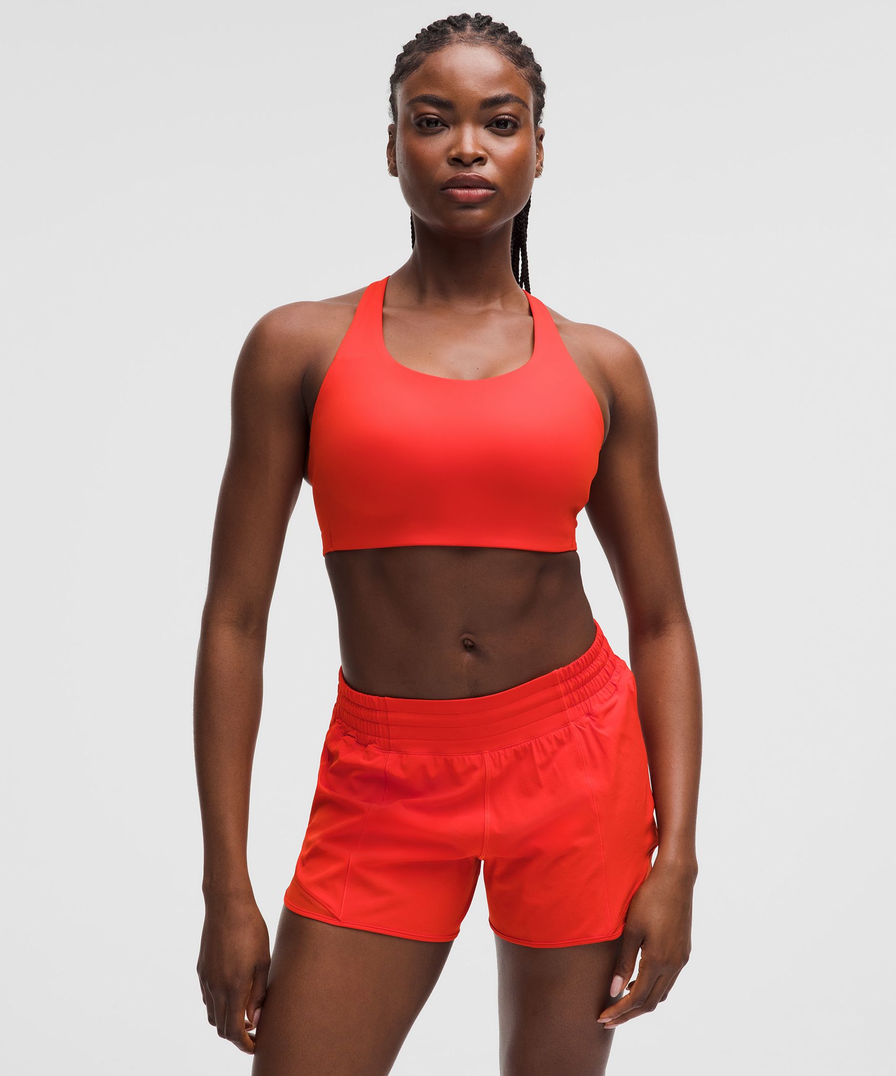 lululemon – Women’s Energy Sports Bra High Support, B-G Cups – Color Red – Size 8