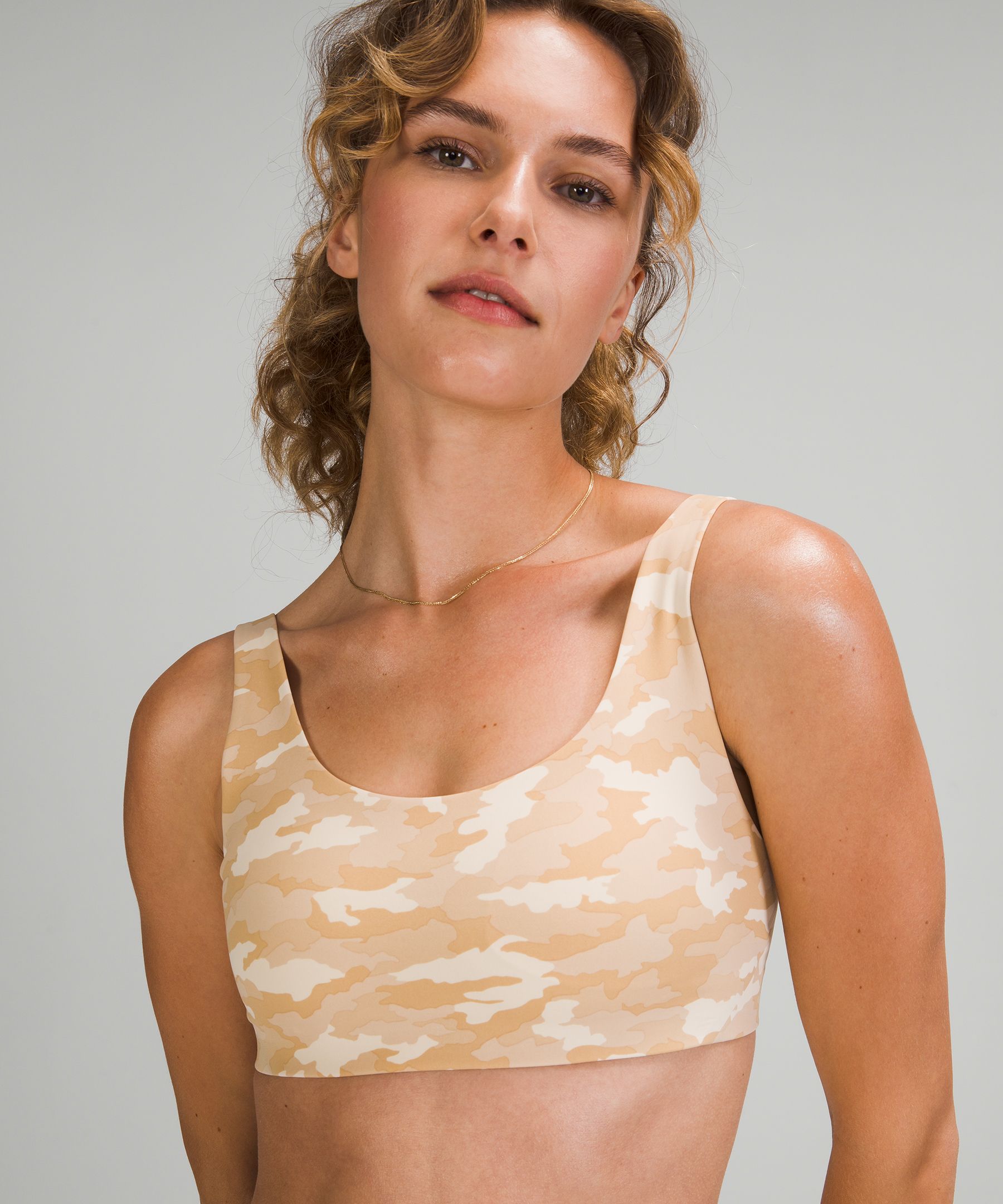 In Alignment Straight Strap Bra *Light Support, Pale Linen