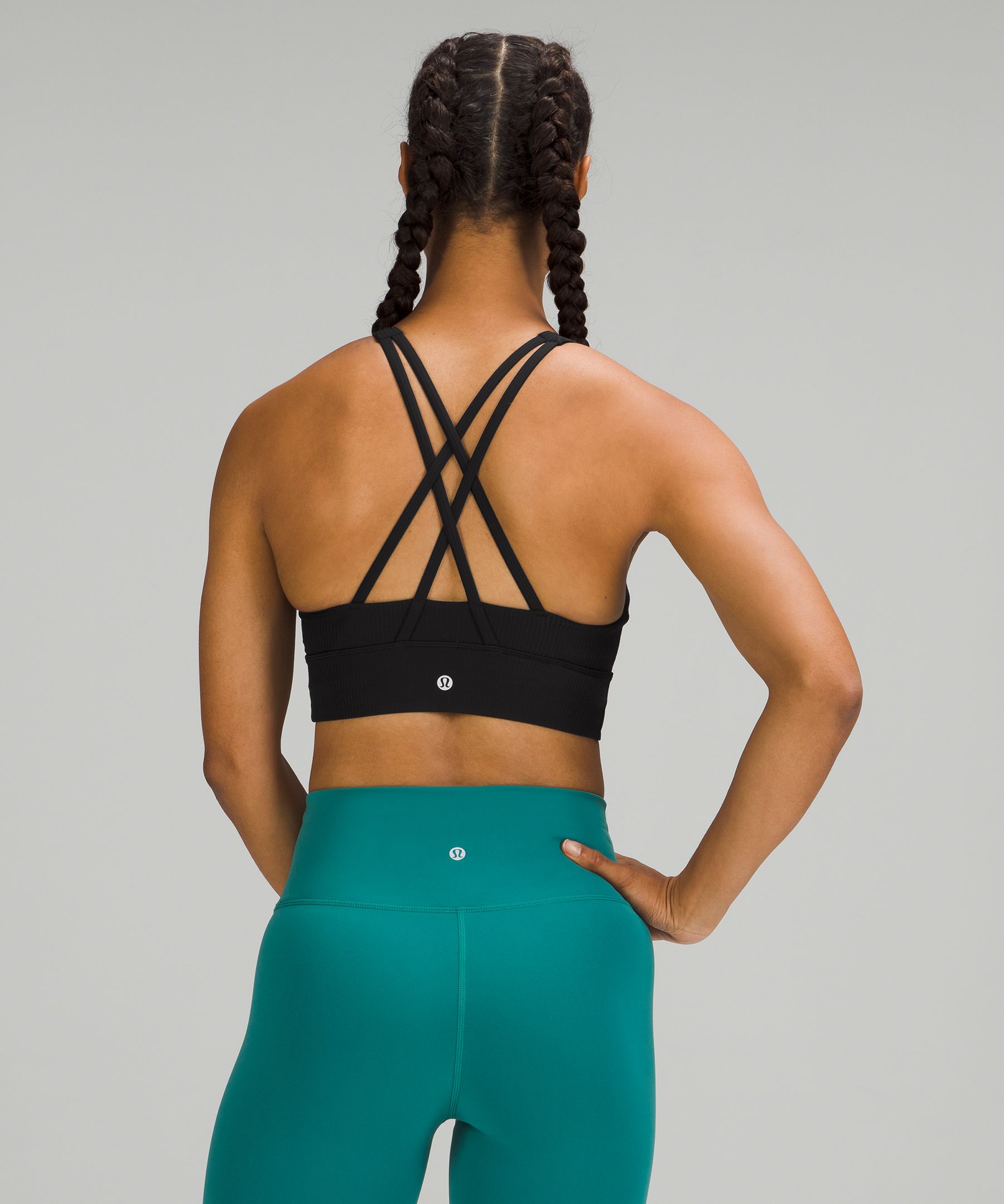 Lululemon - Energy High-Neck Longline Ribbed Bra *Medium Support, B–D Cups