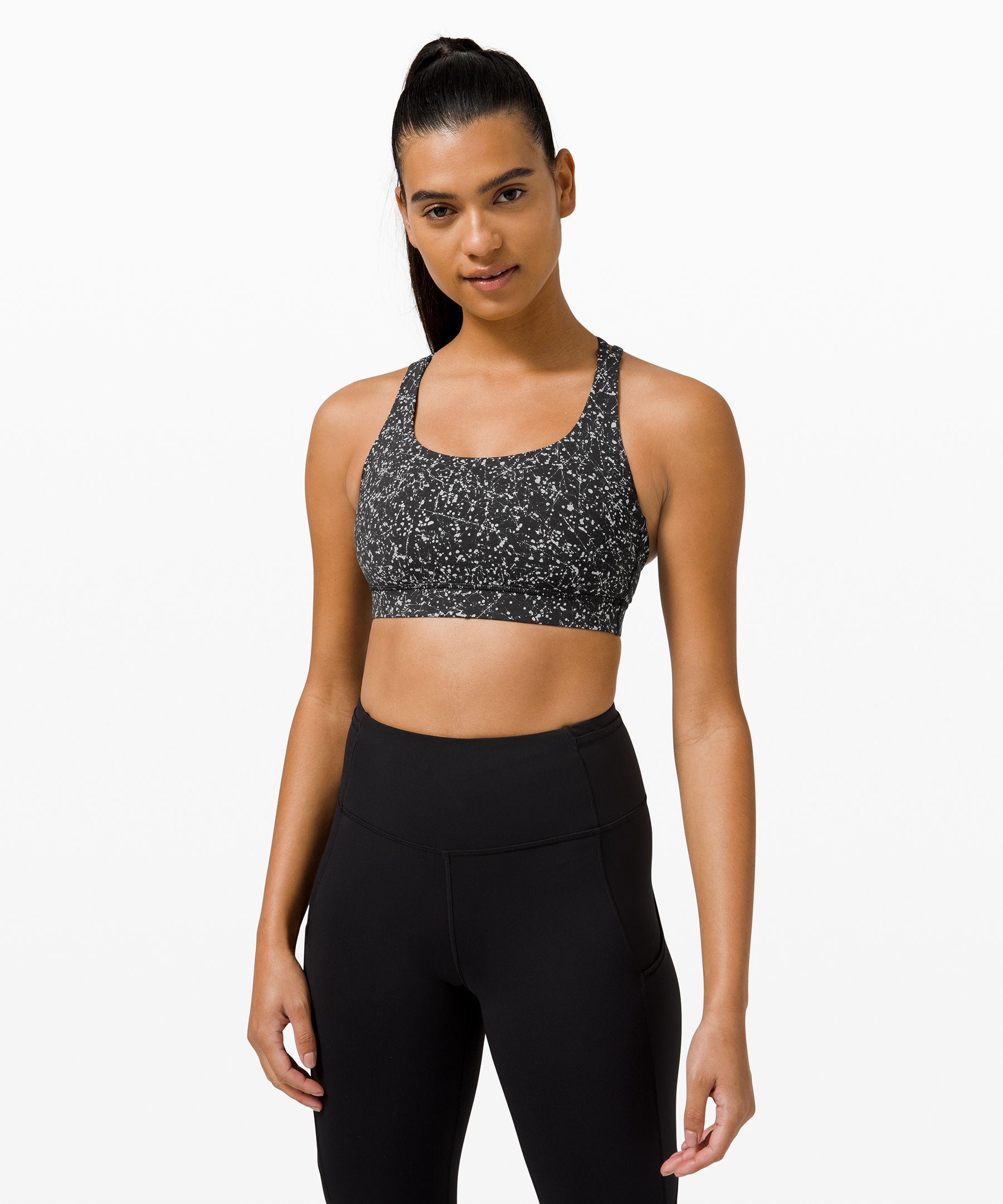 Lululemon Energy Bra *medium Support, B-d Cup In Printed