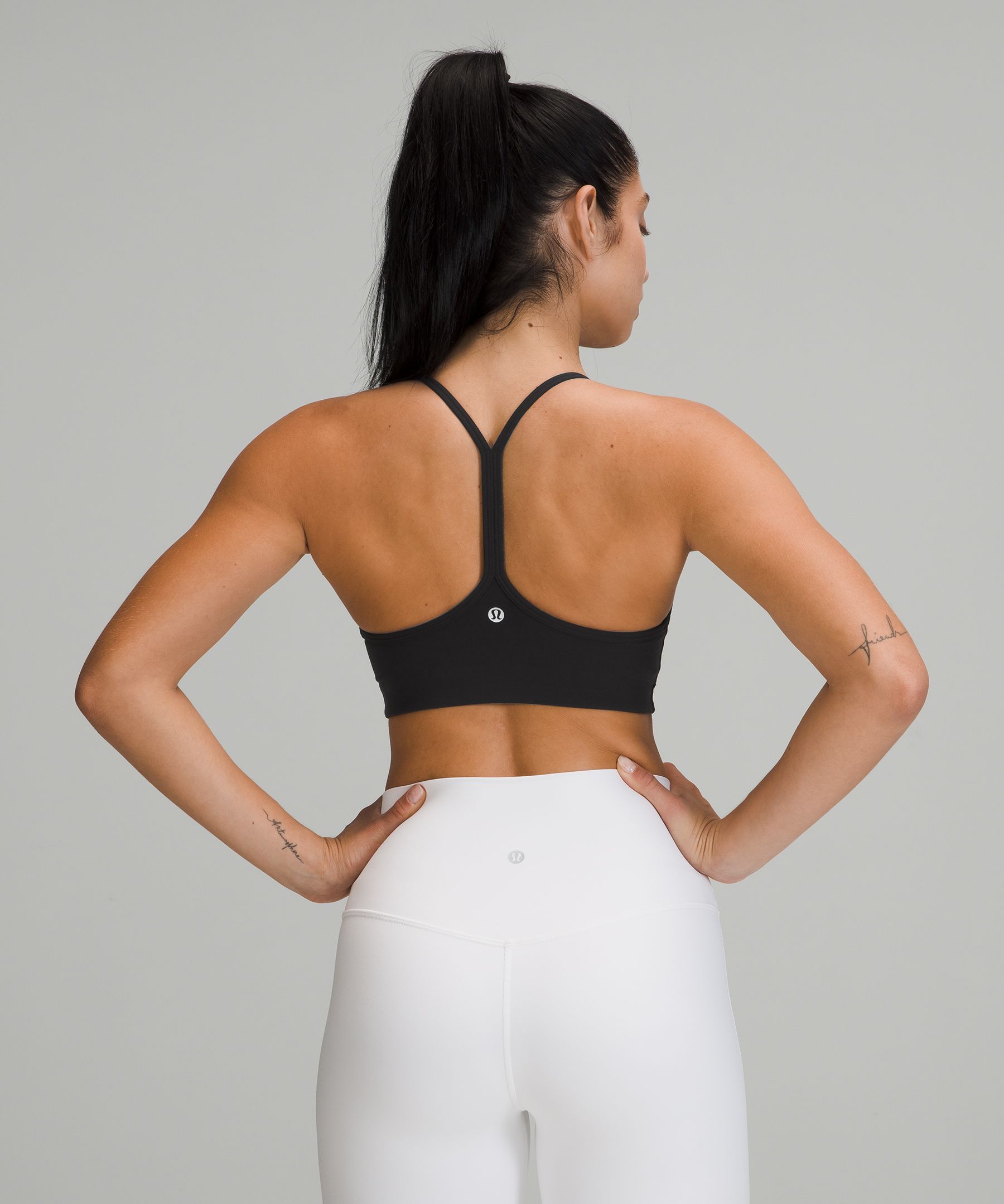 Flow Y Wrap-Front High-Neck Bra *Light Support, B/C Cup