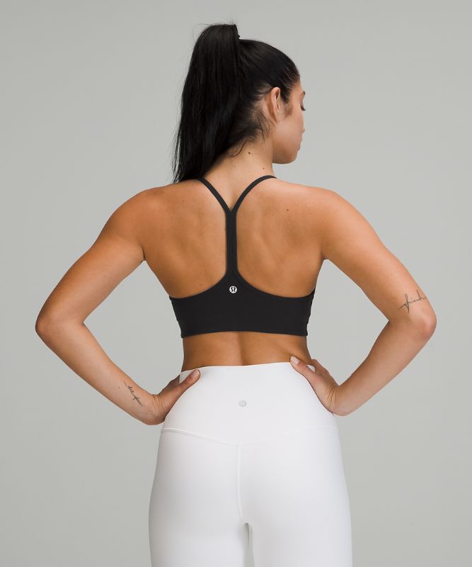Flow Y Wrap-Front High-Neck Bra *Light Support