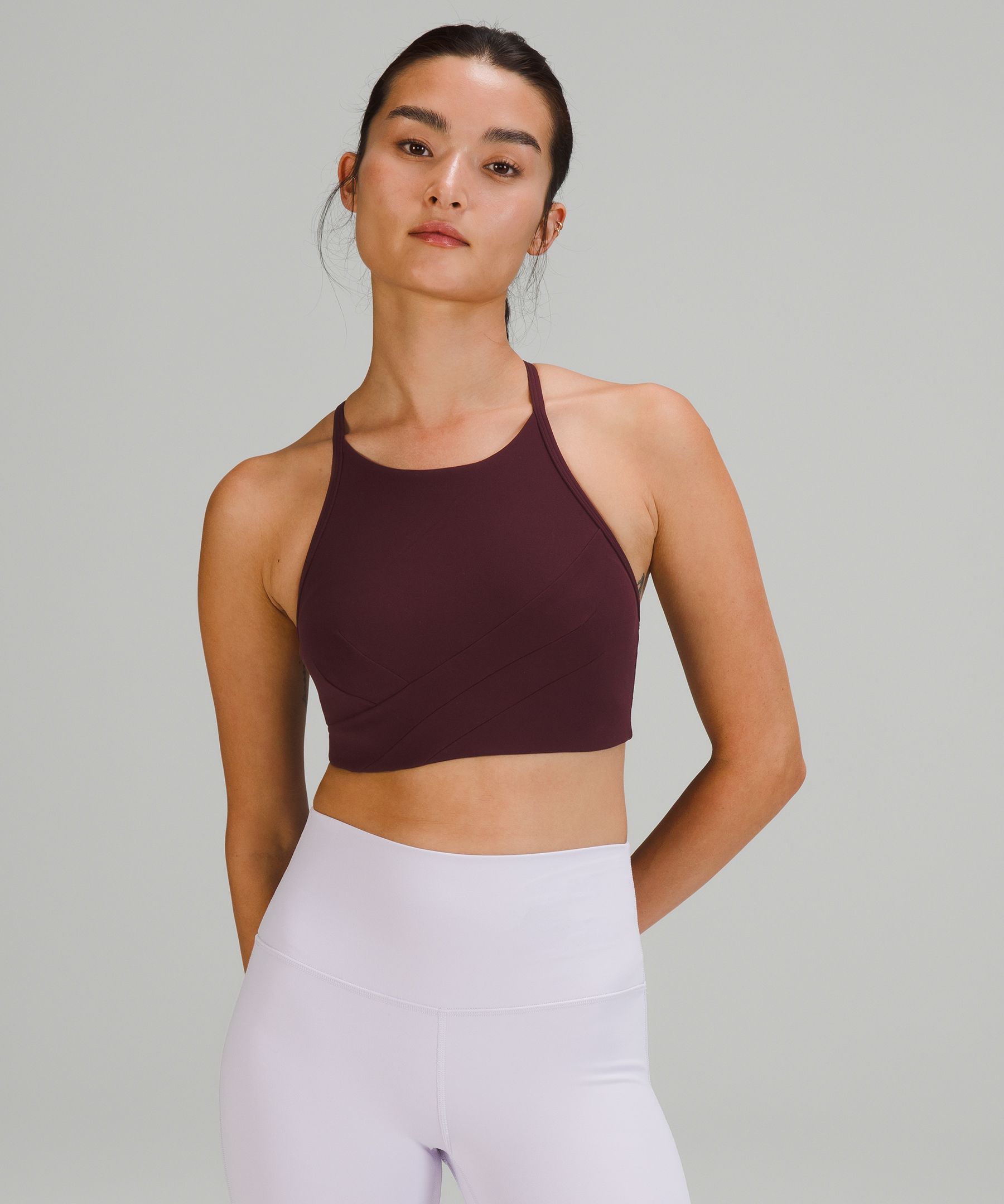 Halter Neck Sports Bra with Front Twist Detail • Value Yoga