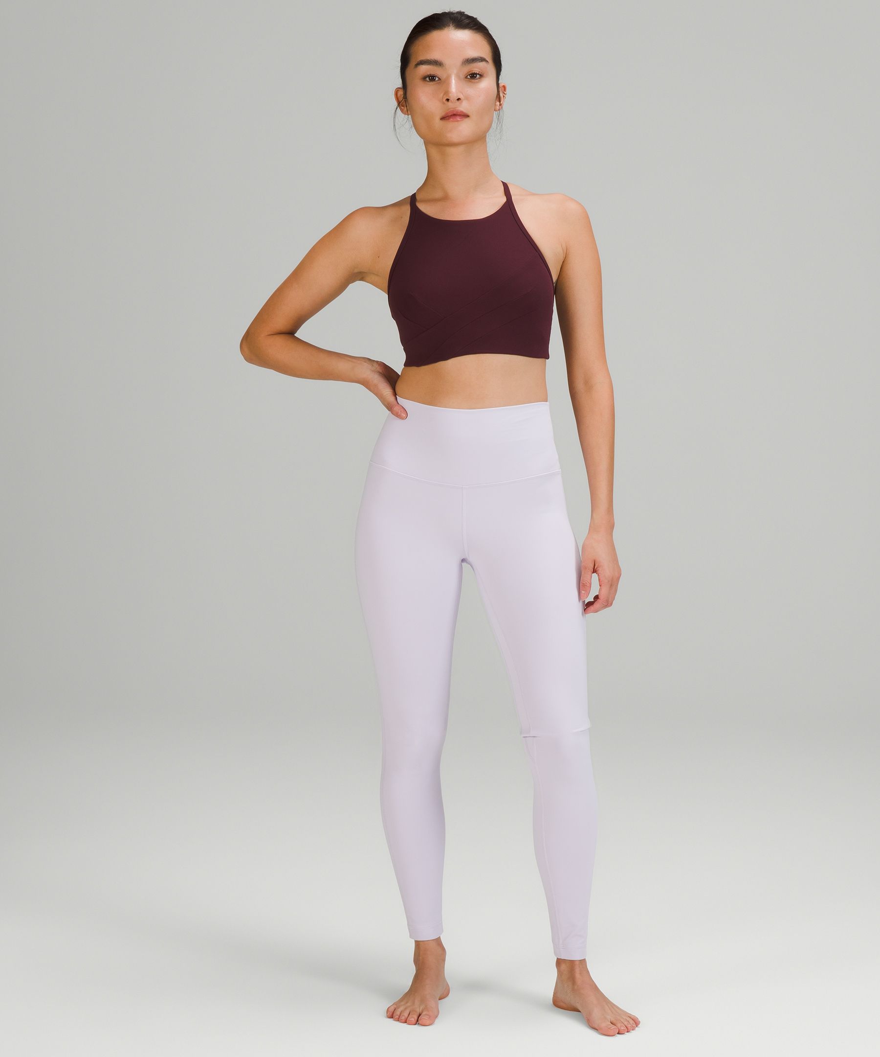 Lululemon Flow Y Wrap-Front High-Neck Bra Black - $58 (14% Off