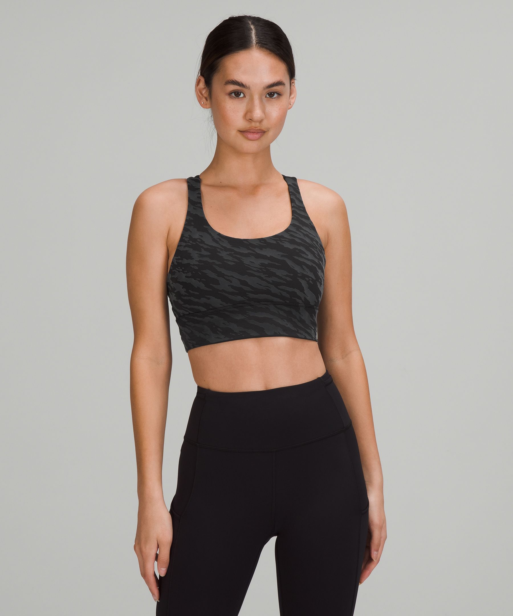 Lululemon Energy Longline Bra Medium Support, B-d Cups In Electric