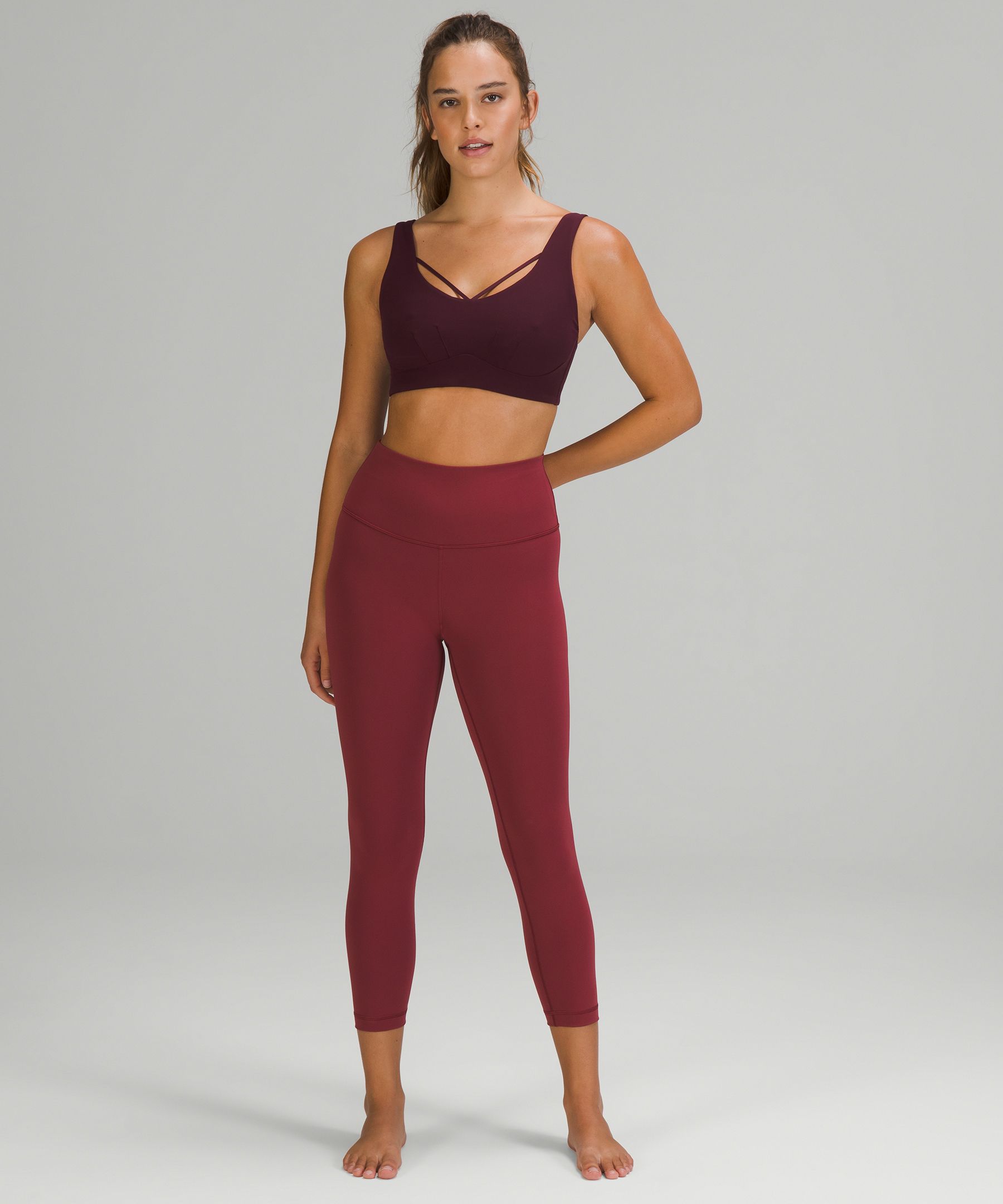 Clothing - Authentic Balance Yoga Light-Support Bra - Burgundy