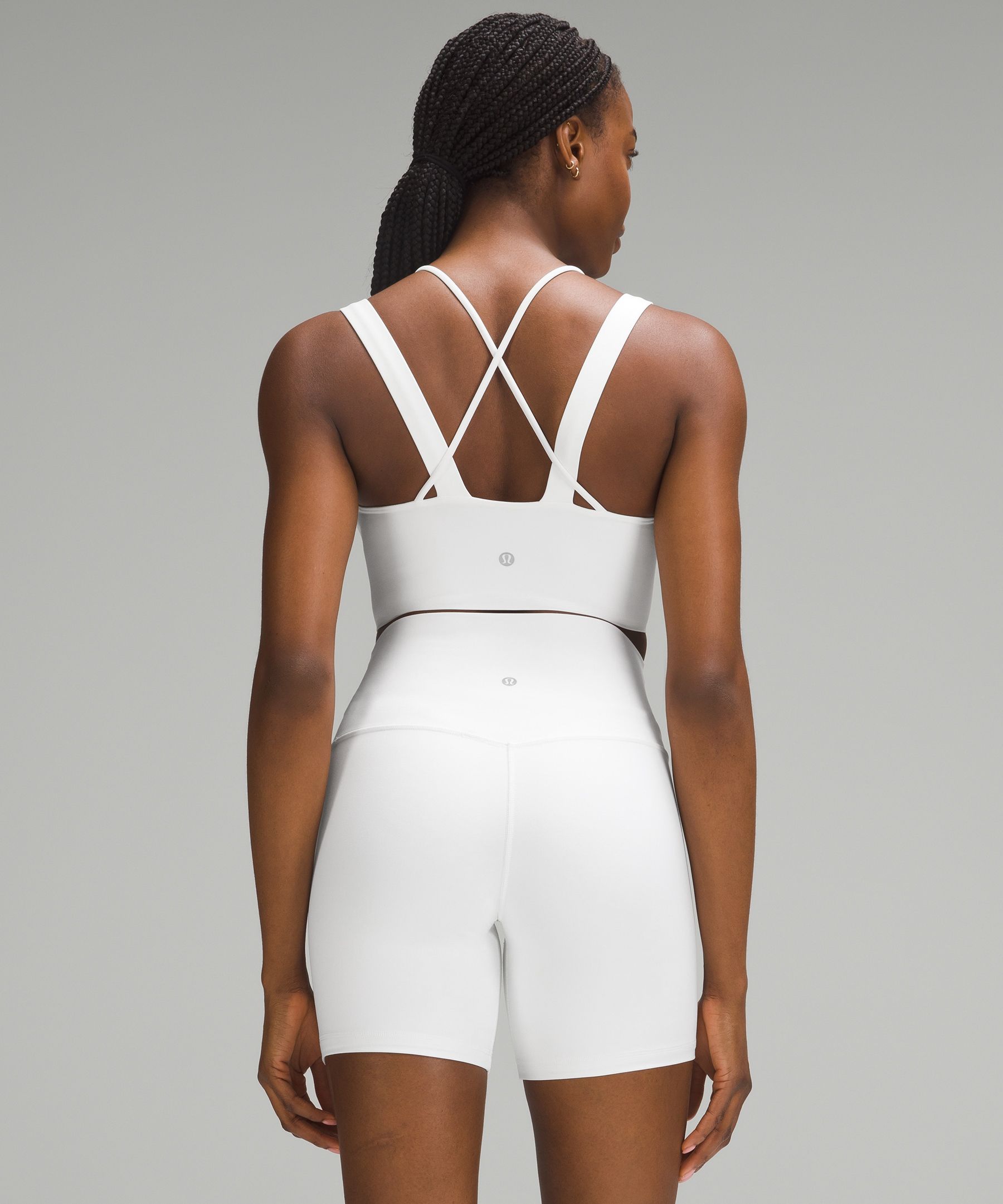 White Like A Cloud longline sports bra, lululemon