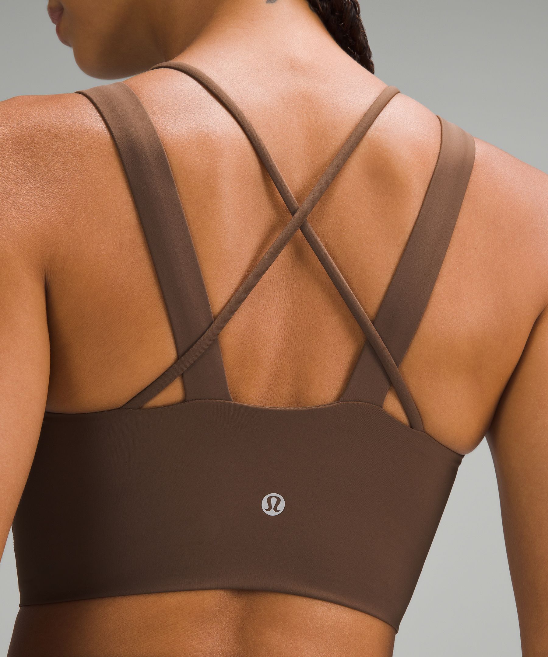 Lululemon black clip in long line bra - Agent Athletica