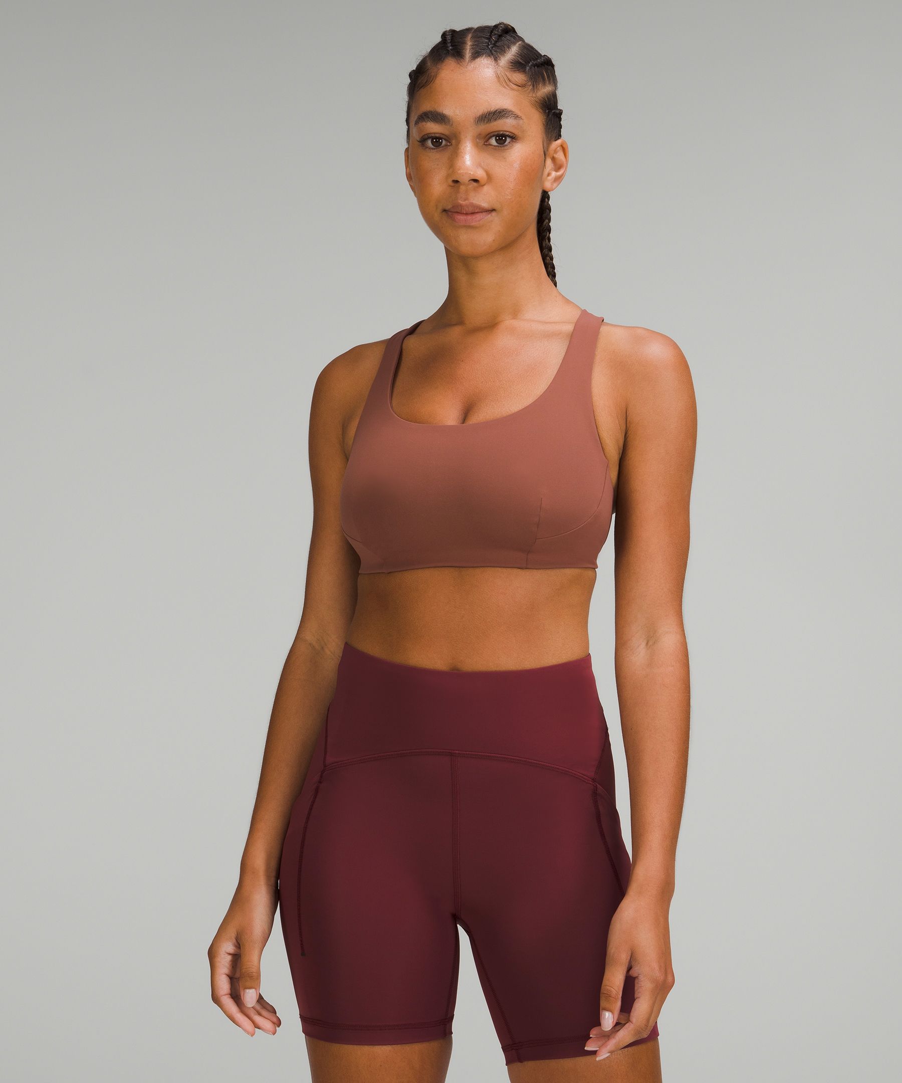 Lululemon Wunder Train Bra Medium Support, C/d Cup In Ancient Copper