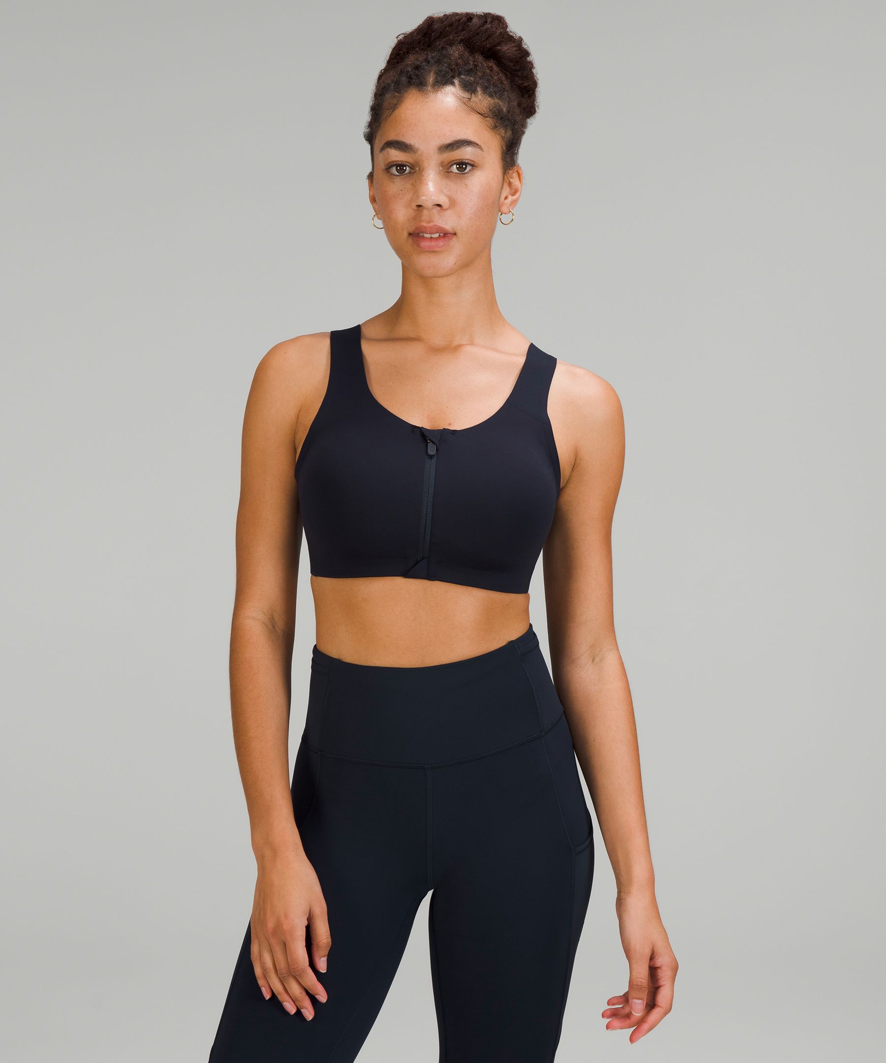 Lululemon zip front store sports bra