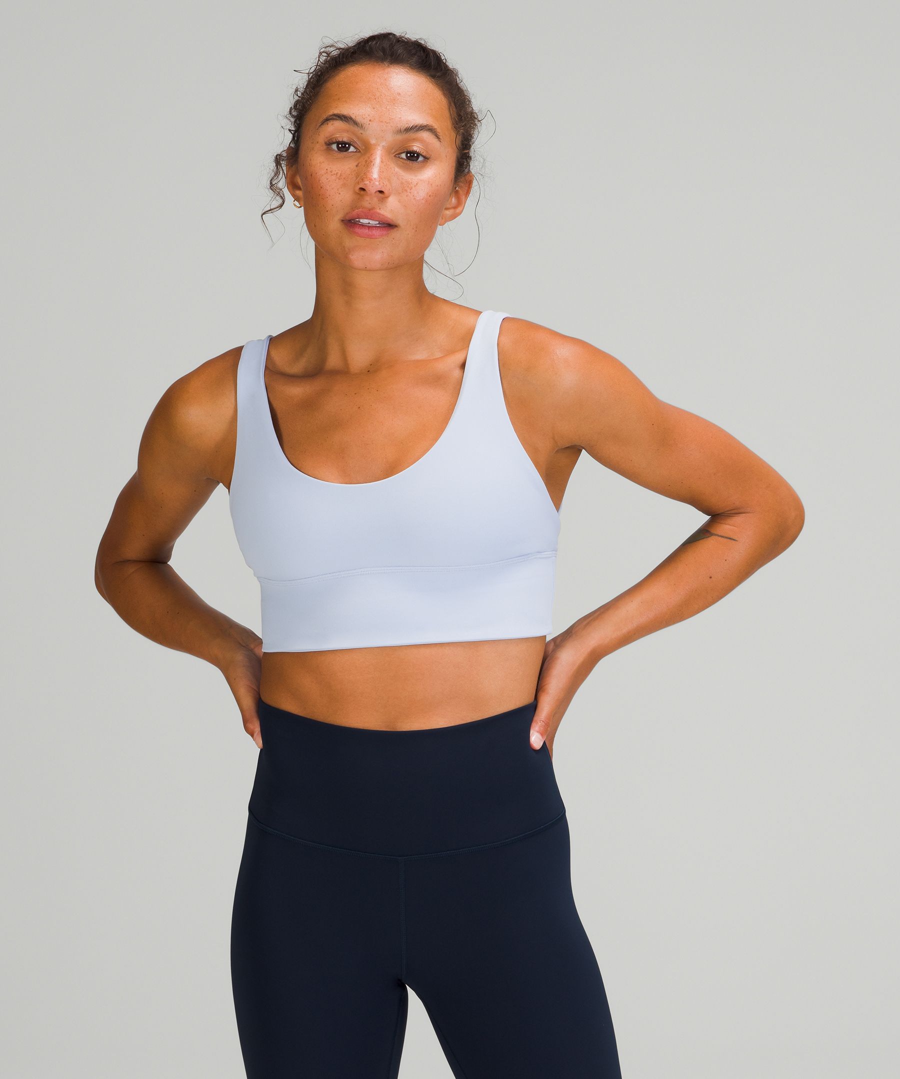 Lululemon Align™ Reversible Bra Light Support, A/b Cup In Blue Linen/blue Linen